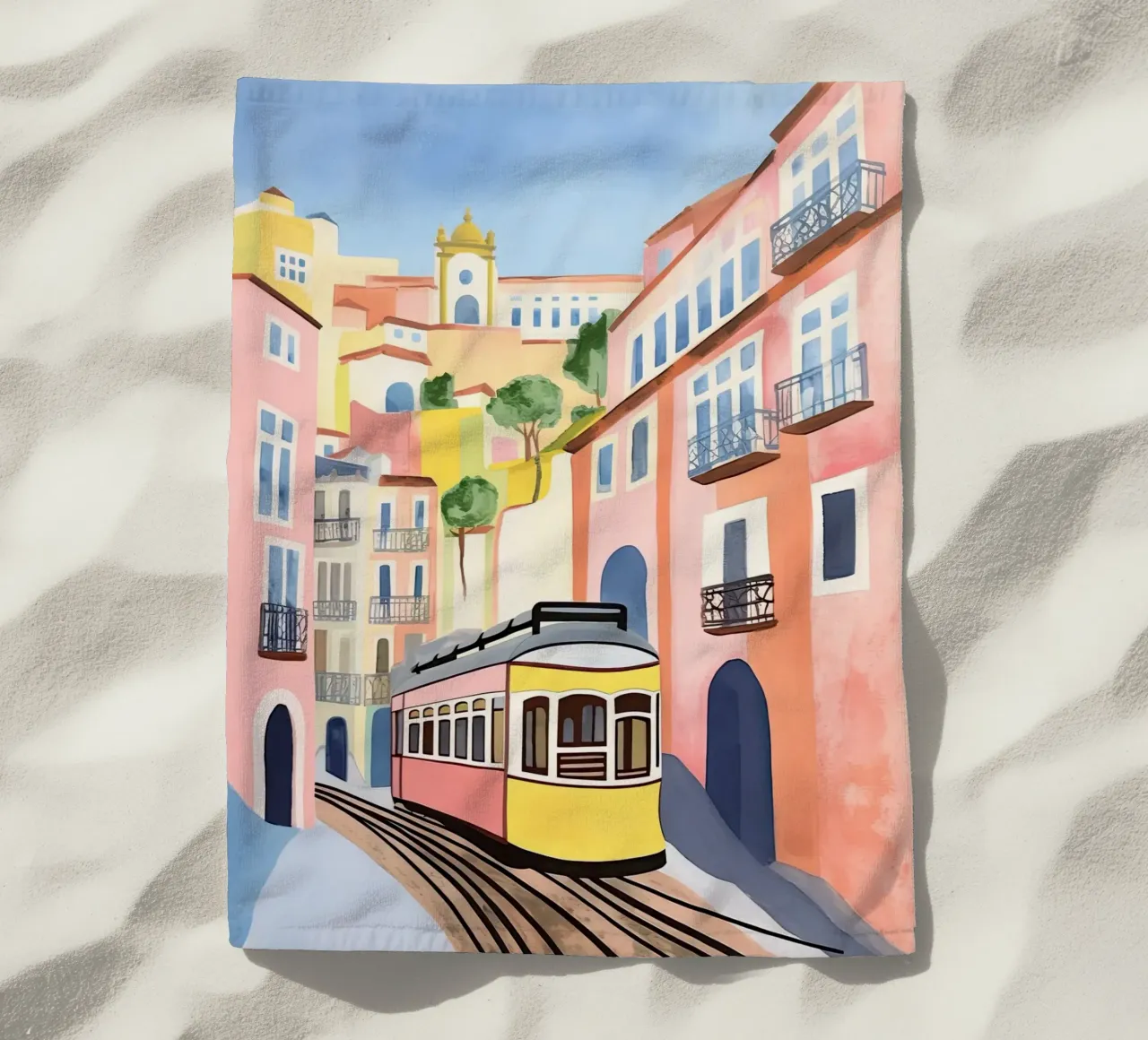 I colori di Lisbona telo mare da DaarbyN