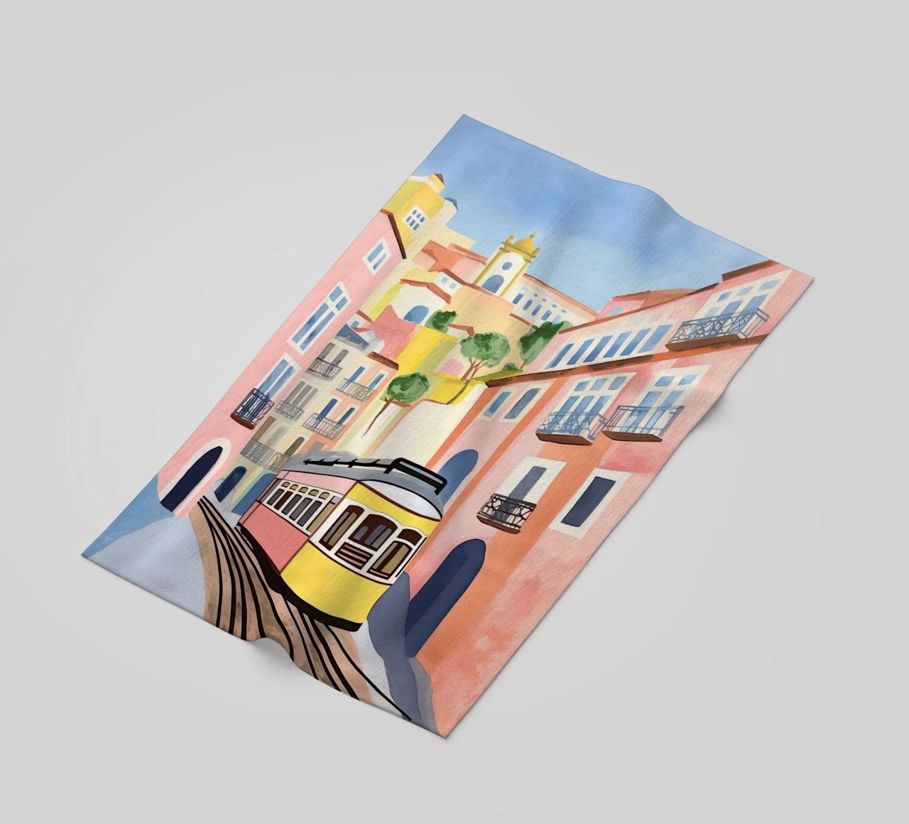 I colori di Lisbona telo mare da DaarbyN