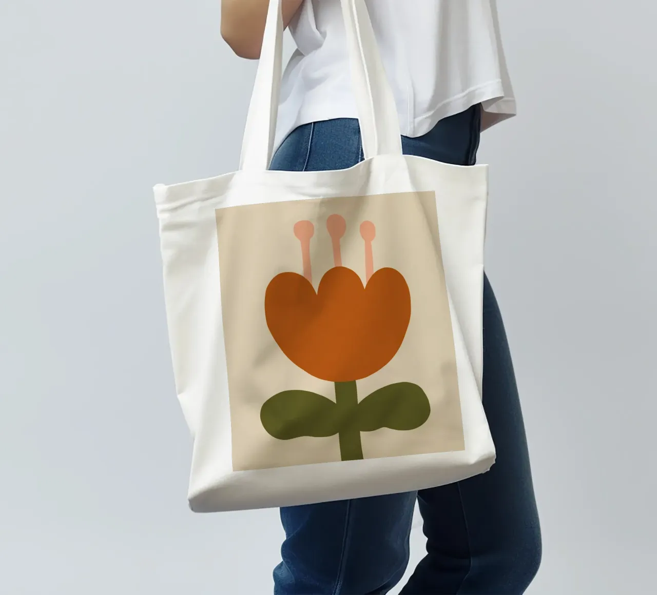 Lovely Tulip Jutebeutel von treechild