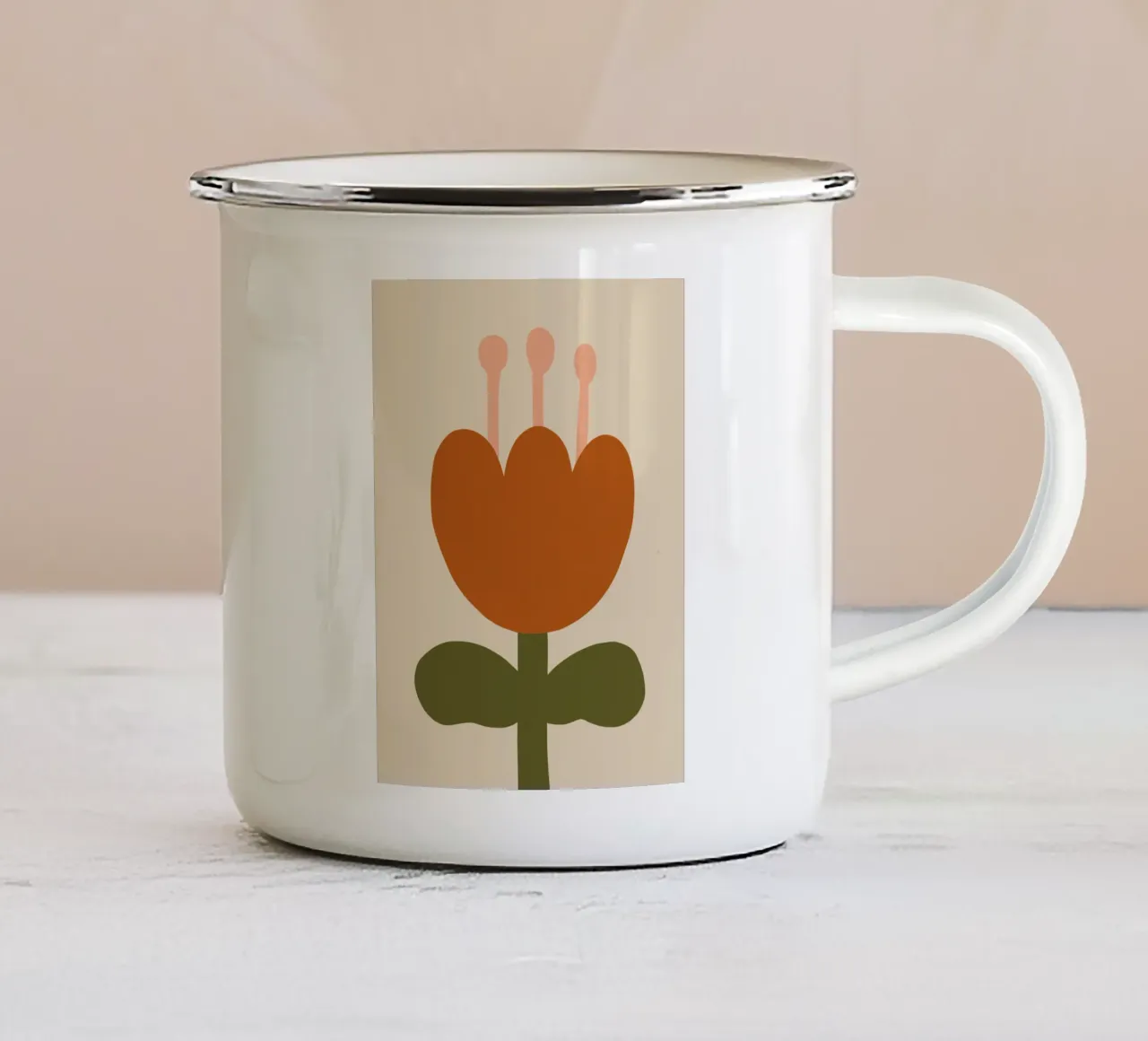 Lovely Tulip tazza in smalto da treechild