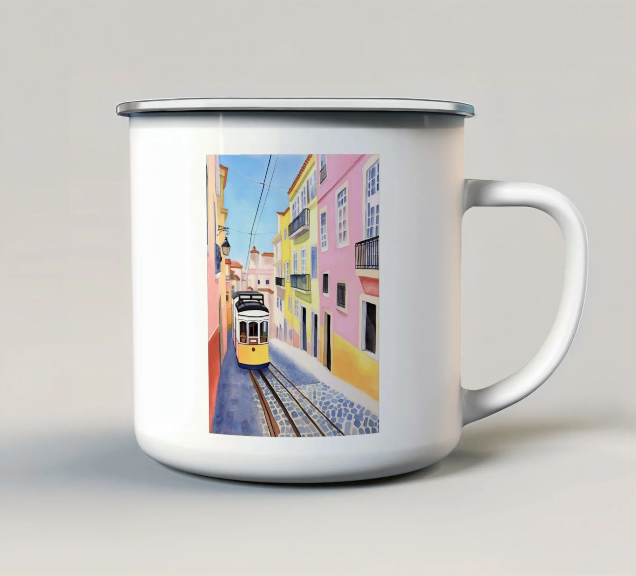 L'anima di Lisbona tazza in smalto da DaarbyN