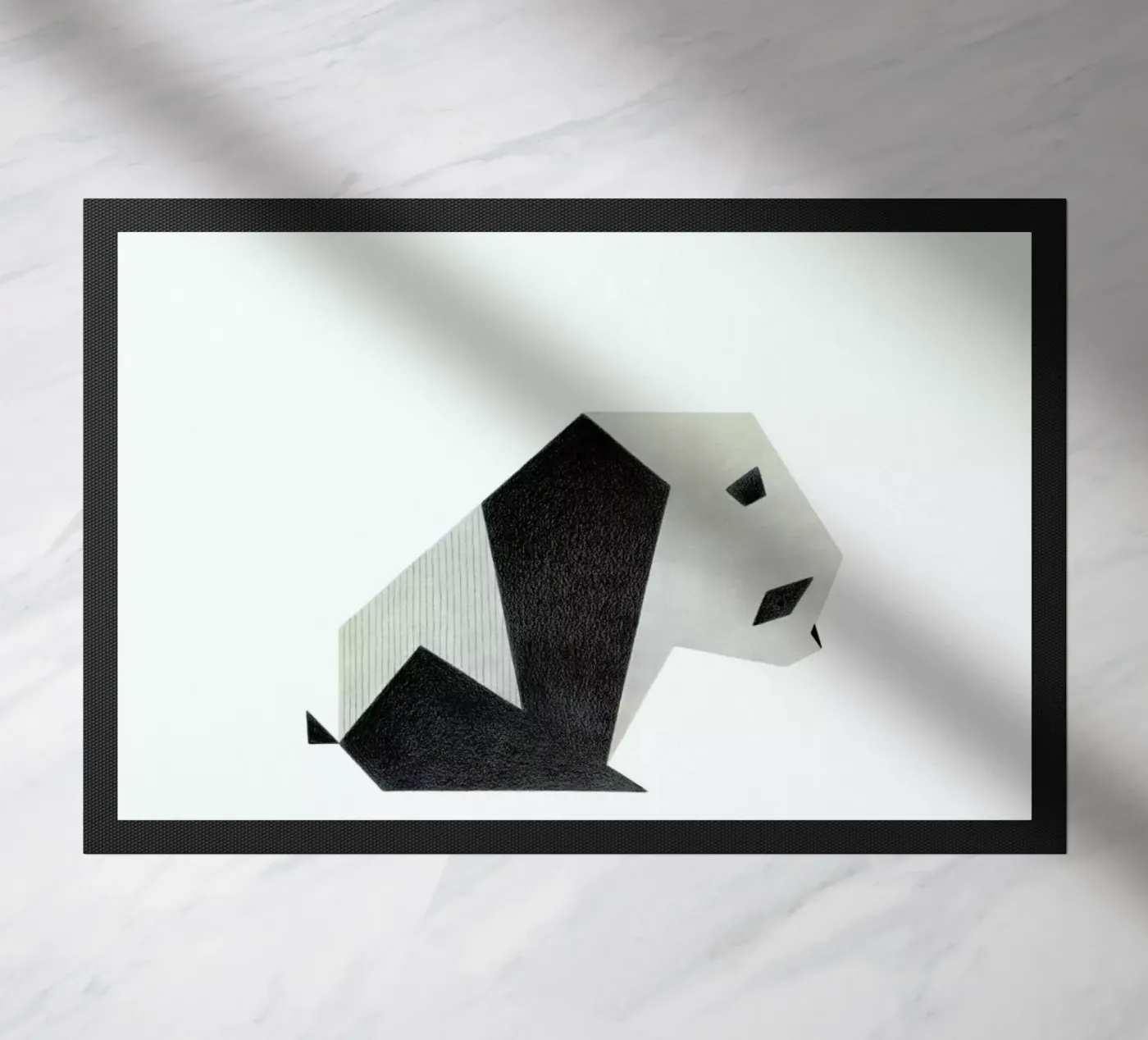 Panda #1 doormat by Anna-Maren Zehnter
