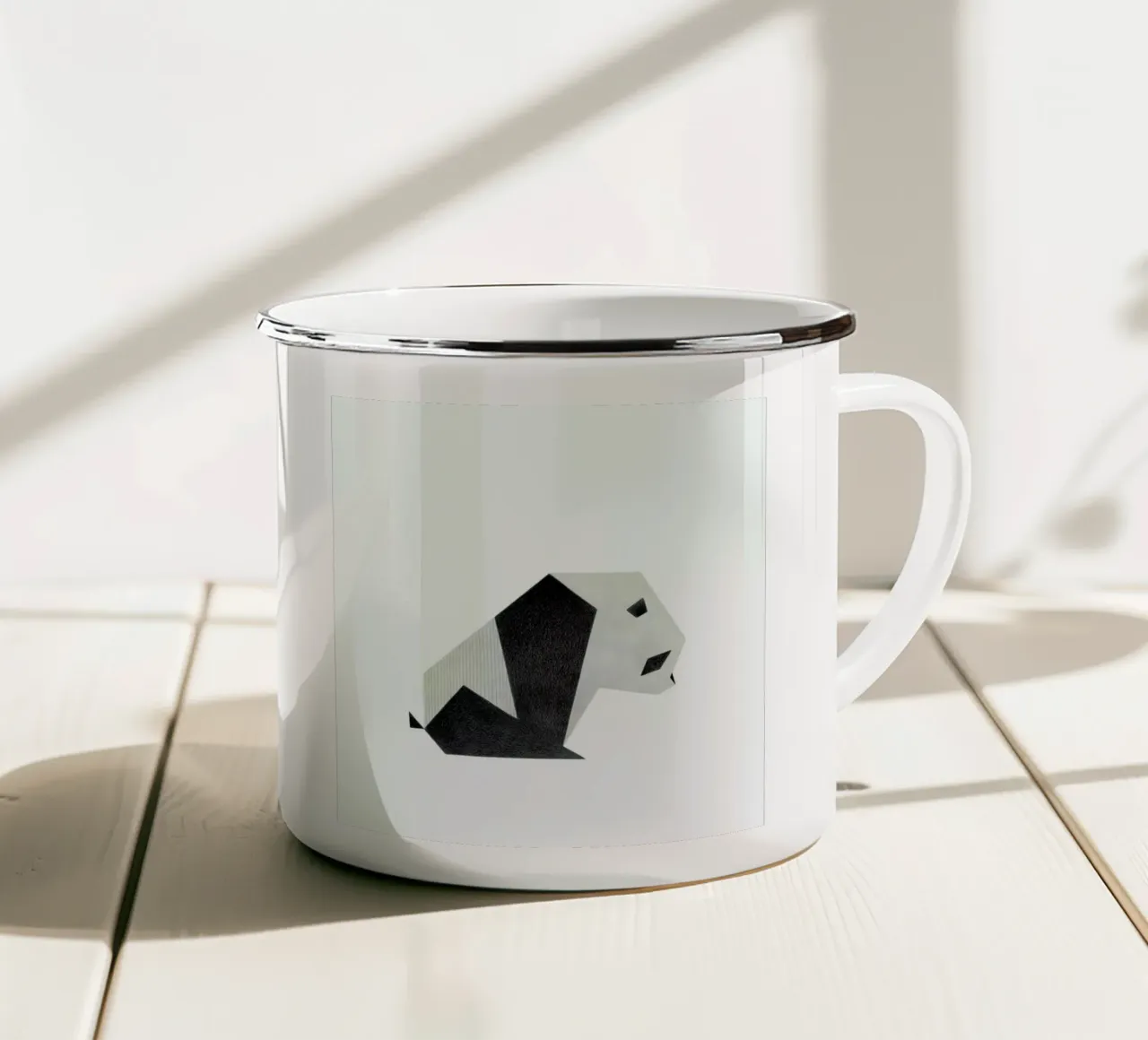 Panda #1 taza de esmalte de Anna-Maren Zehnter