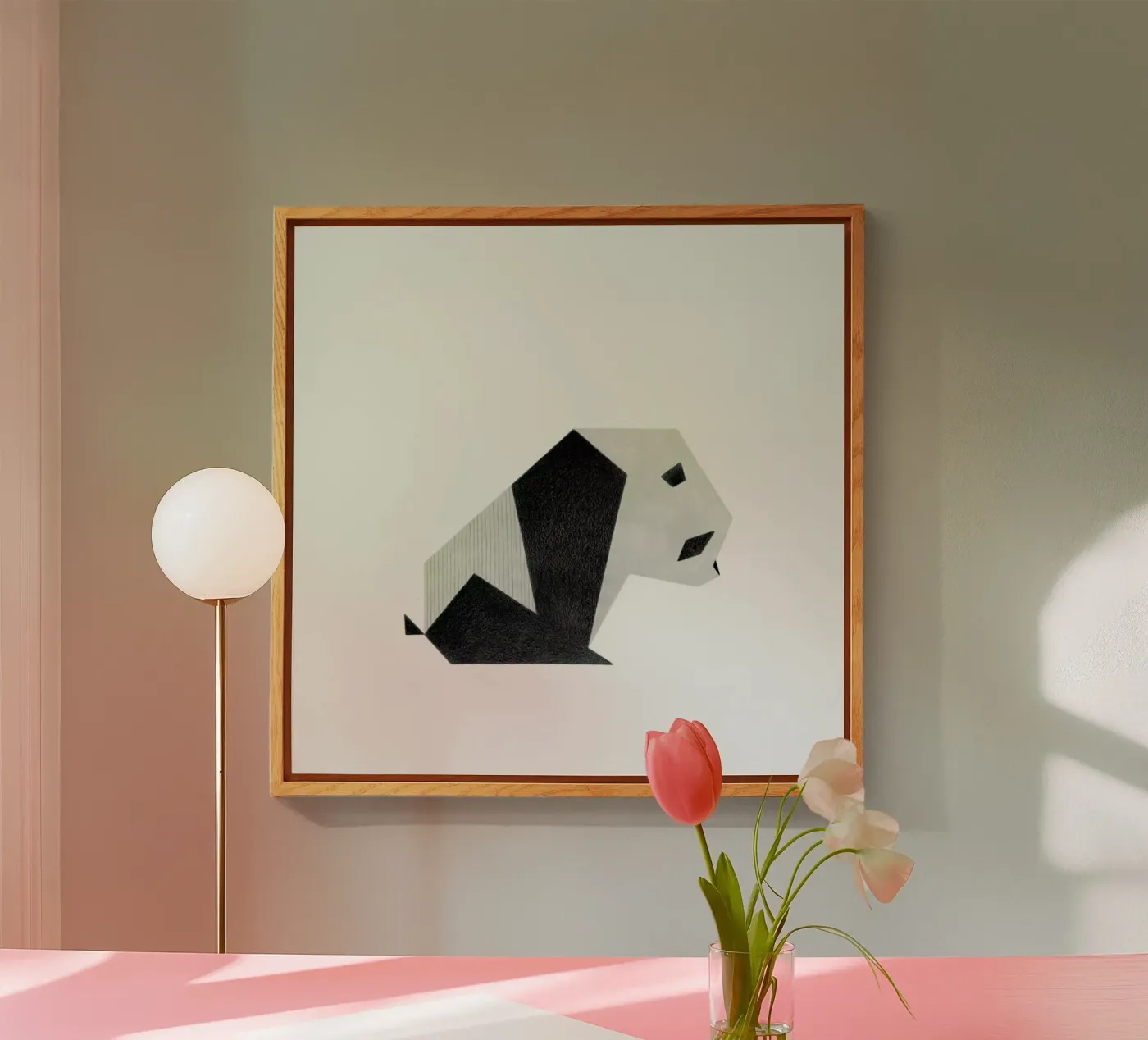 Panda #1 acryl van Anna-Maren Zehnter