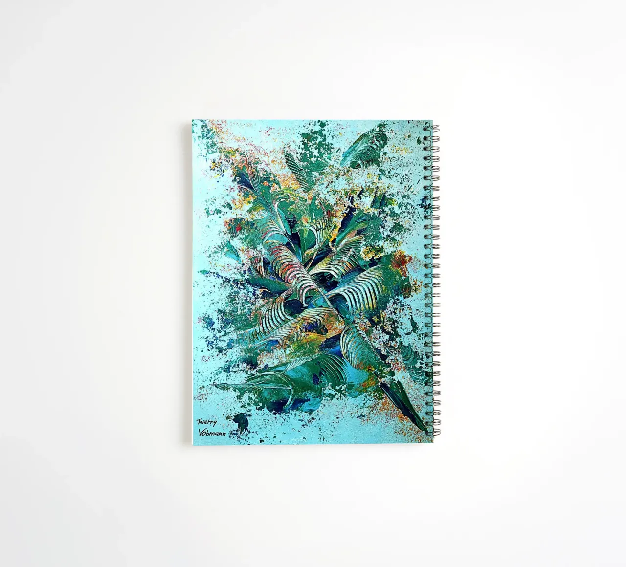 IDEAL GIFT 101 spiral notebook by Thierry Vobmann Abstract painting