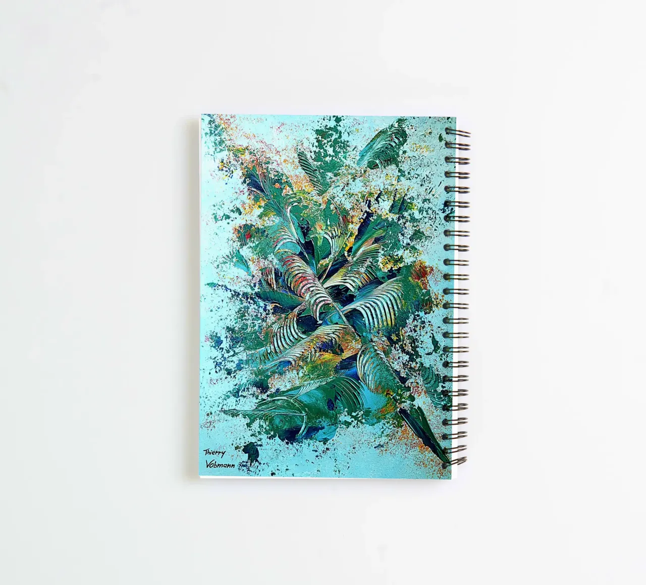 IDEAL GIFT 101 spiral notebook by Thierry Vobmann Abstract painting