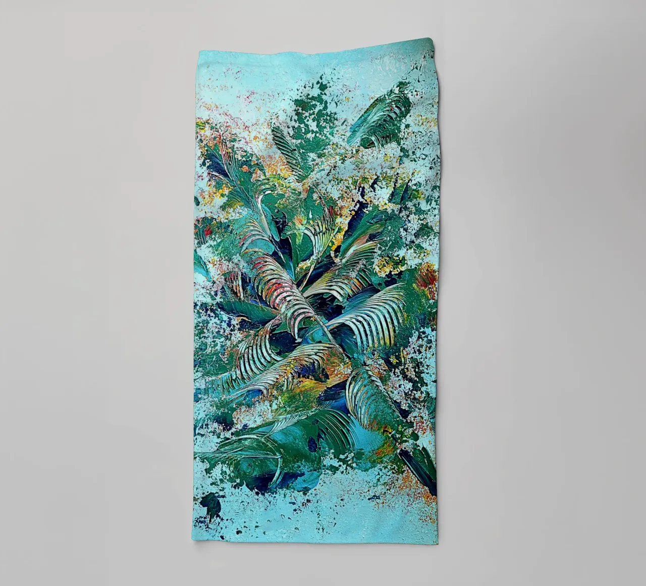 IDEAL GIFT 101 towel by Thierry Vobmann Abstract painting