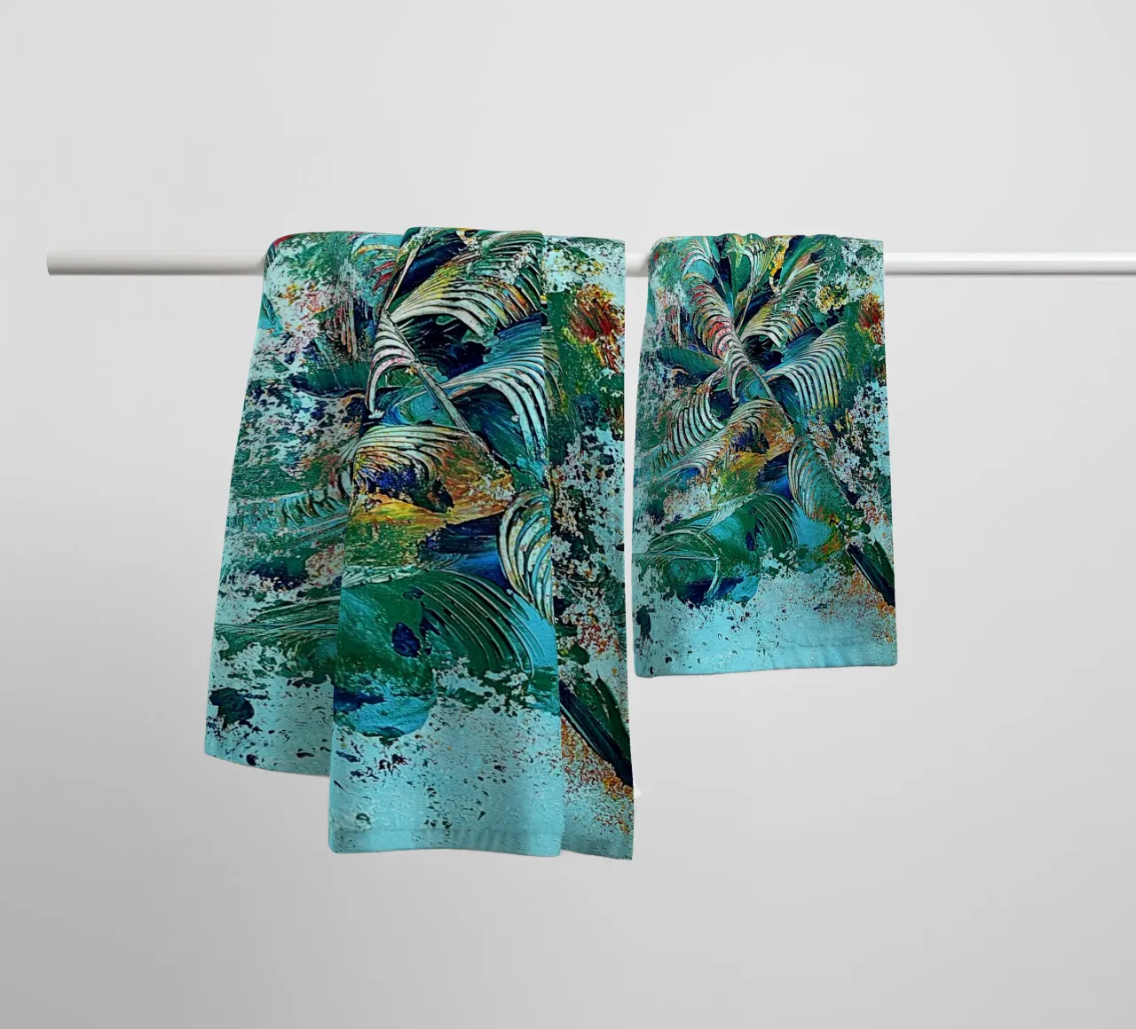 IDEAL GIFT 101 towel by Thierry Vobmann Abstract painting