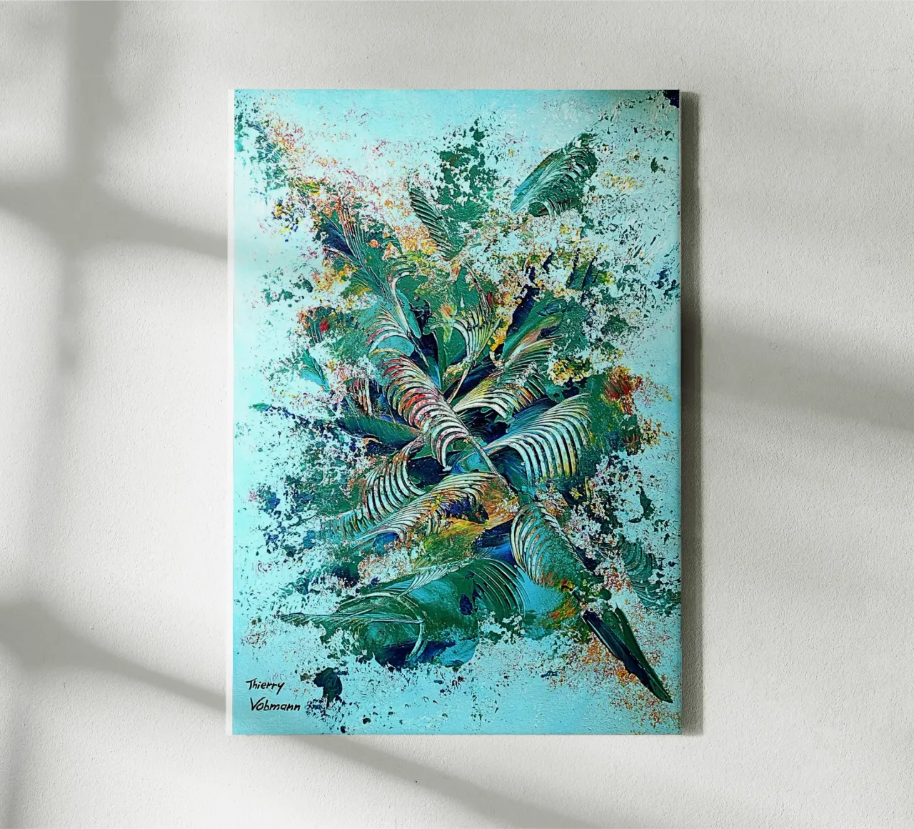 IDEAL GIFT 101 tela con Cornice a cassetta da Thierry Vobmann Abstract painting