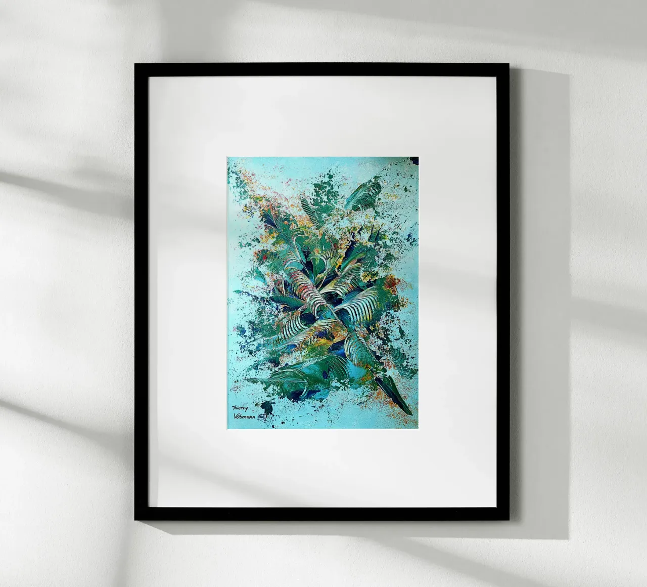 IDEAL GIFT 101 poster con telaio in alluminio da Thierry Vobmann Abstract painting