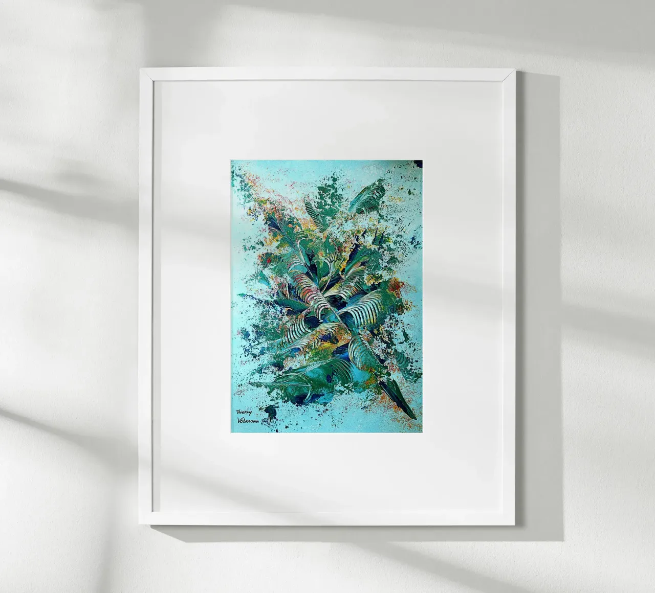 IDEAL GIFT 101 poster con telaio in alluminio da Thierry Vobmann Abstract painting