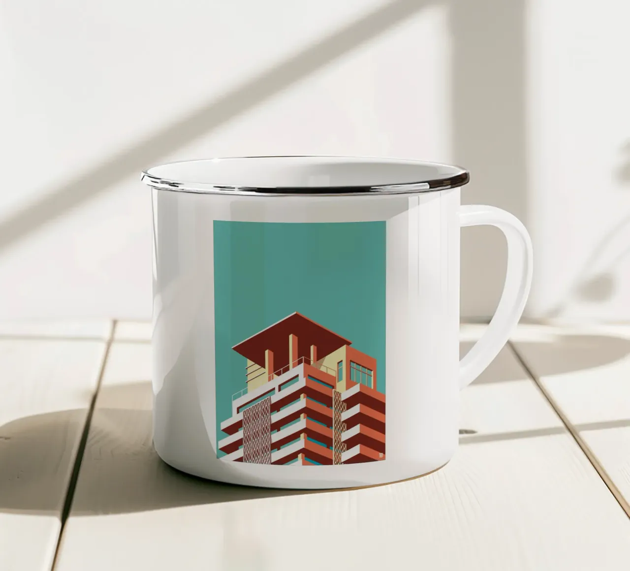 Miami Soho House tazza in smalto da Remko Heemskerk