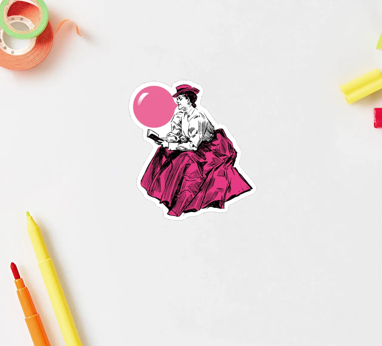 Blow Sticker von Rob Art | Illustration