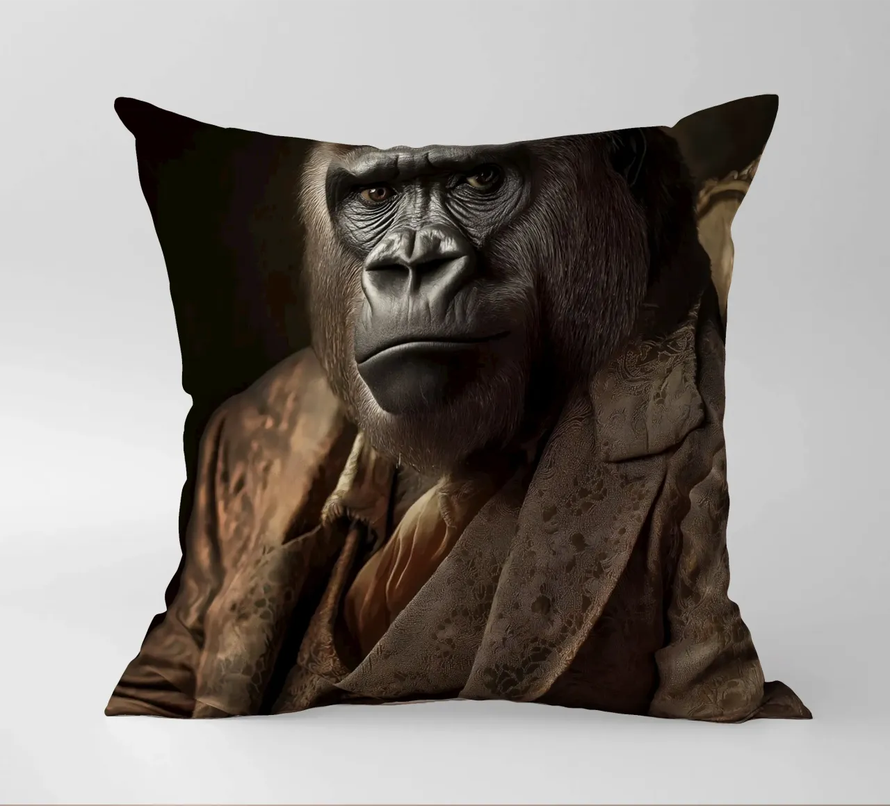 Gorilla in abbigliamento cuscino da Imagine