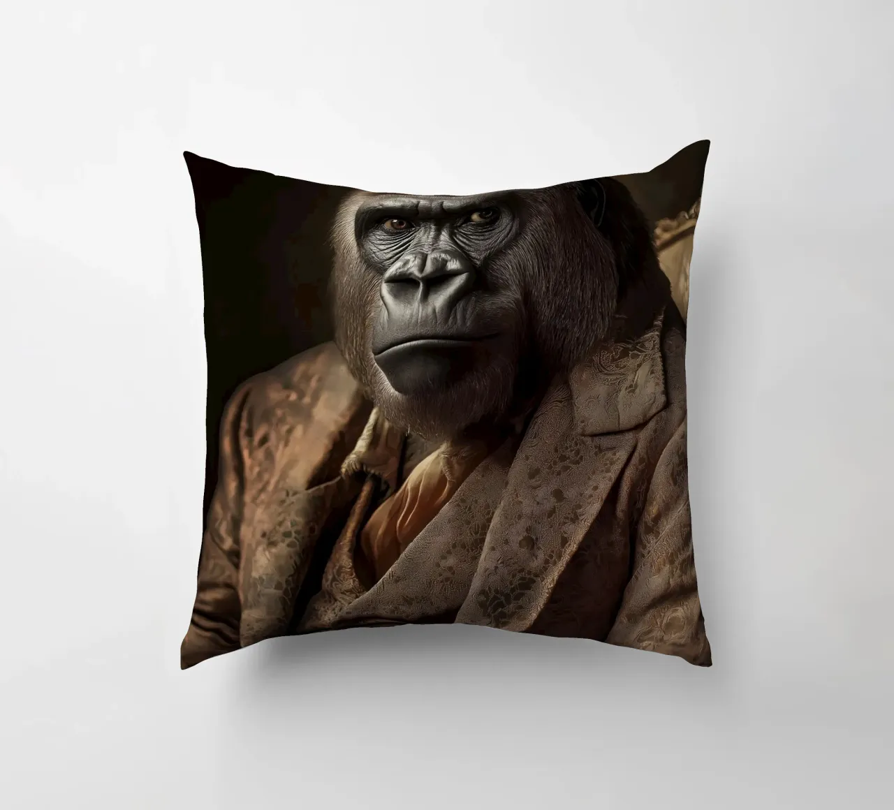 Gorilla in abbigliamento cuscino da Imagine