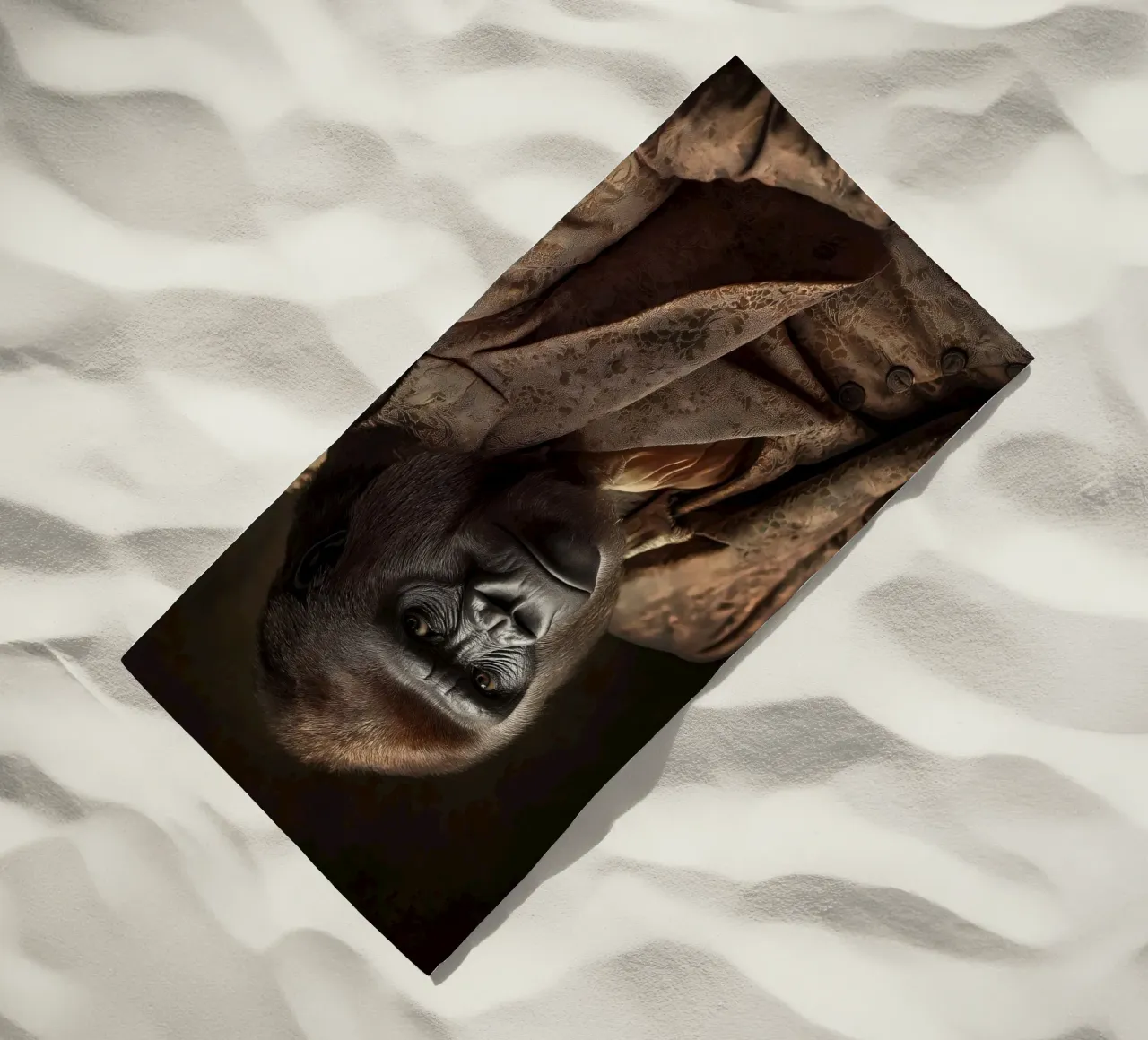 Gorilla in clothing beach towel by Imagine