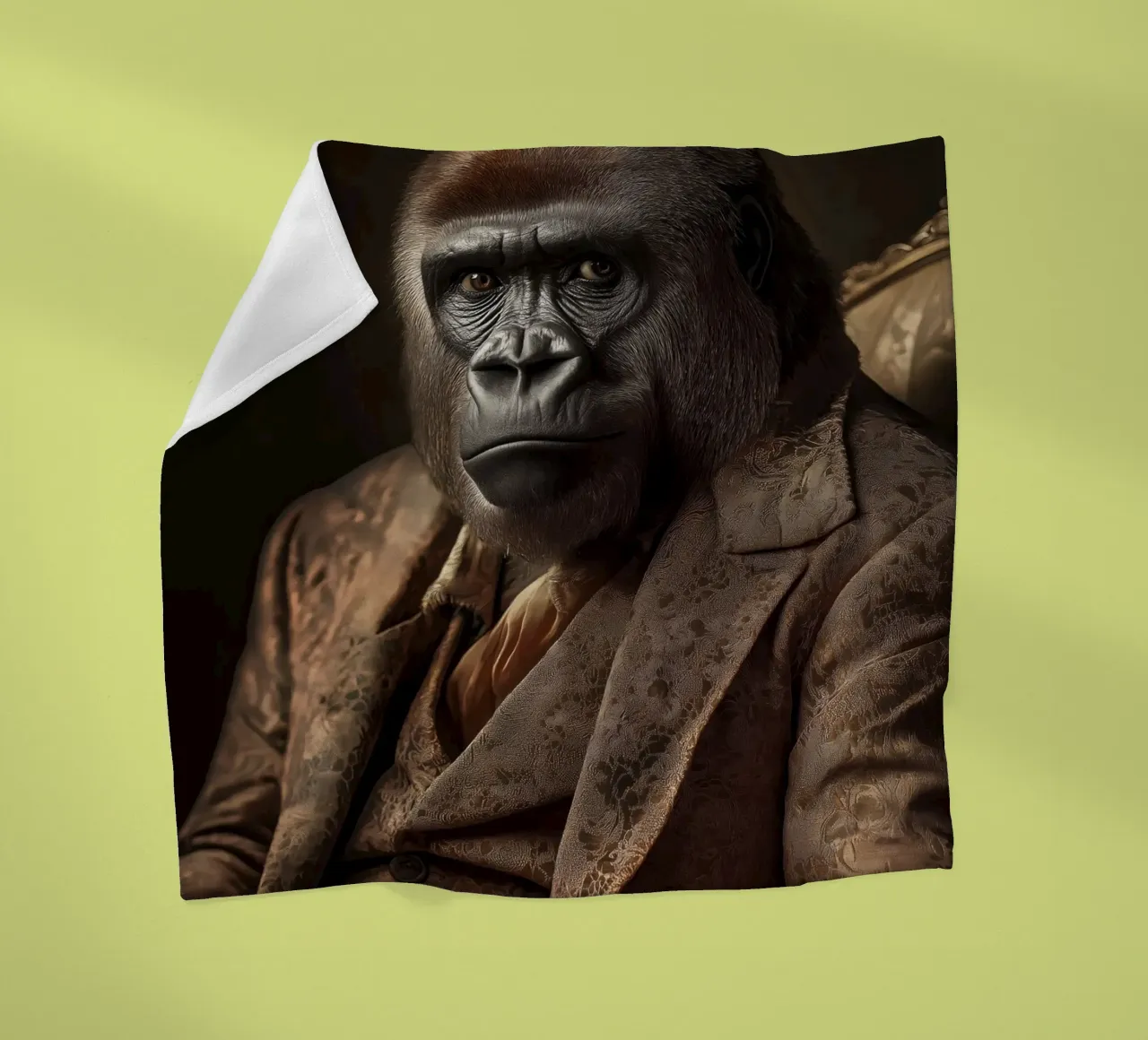 Gorilla in abbigliamento coperta in pile da Imagine