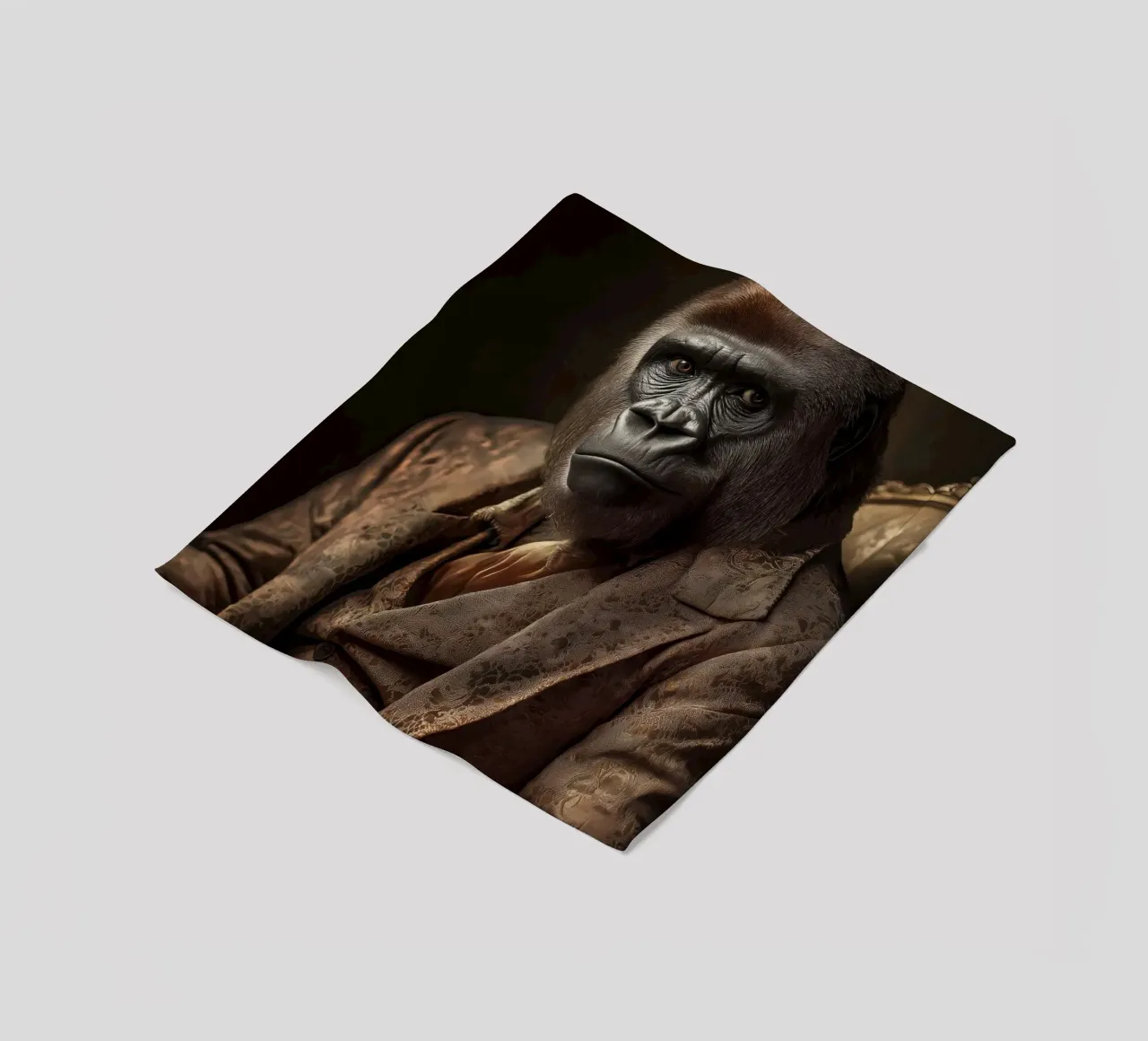 Gorilla in abbigliamento coperta in pile da Imagine