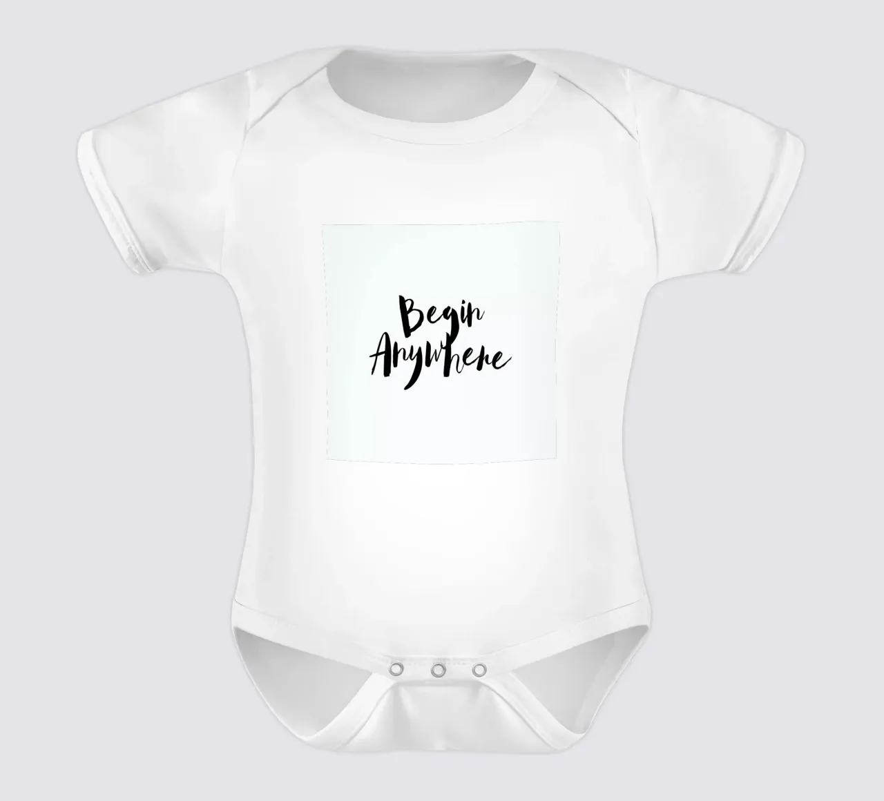 Begin Anywhere body neonato maniche corte da Maria Kritzas