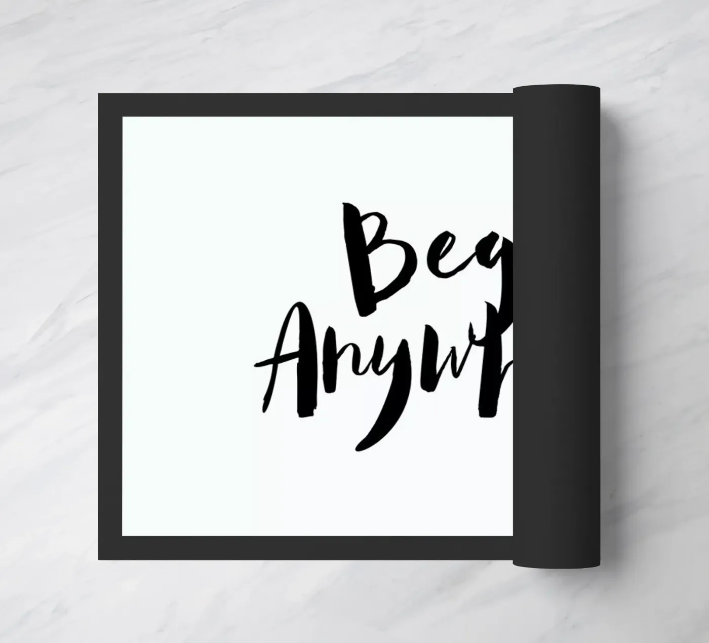 Begin Anywhere deurmat van Maria Kritzas