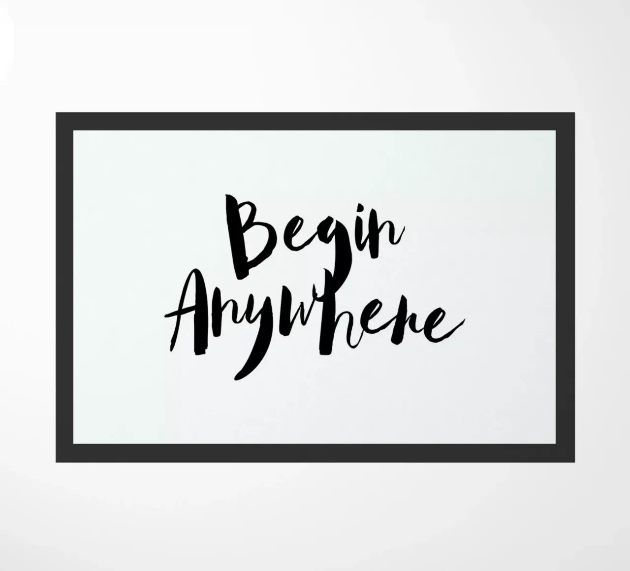 Begin Anywhere felpudo de Maria Kritzas