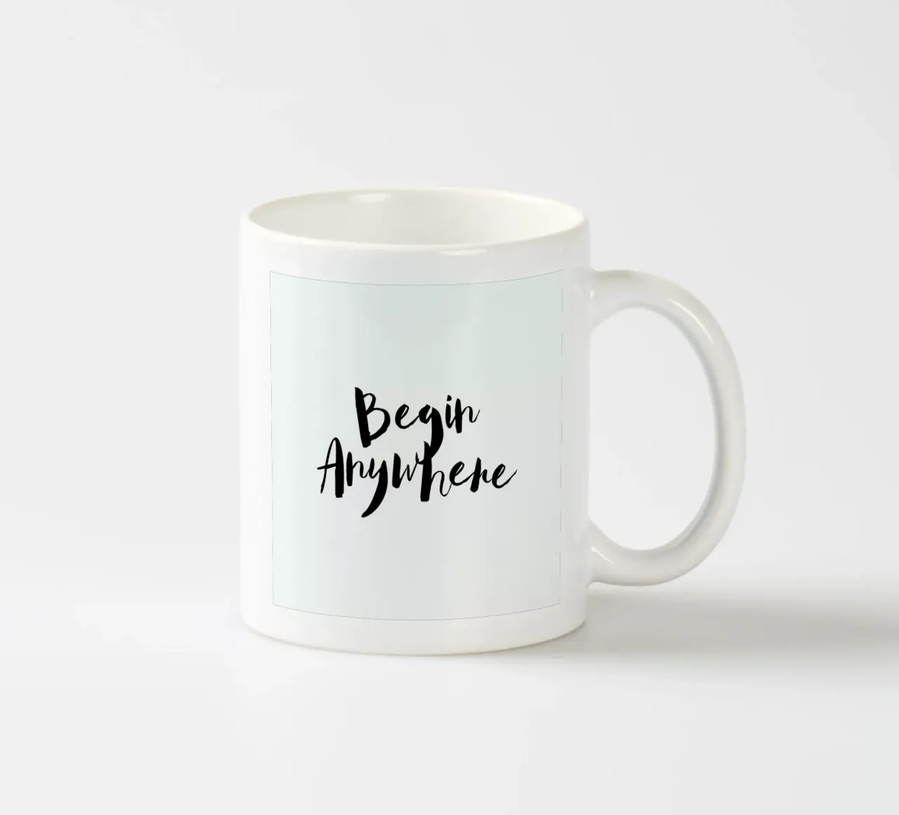Begin Anywhere keramische mok van Maria Kritzas