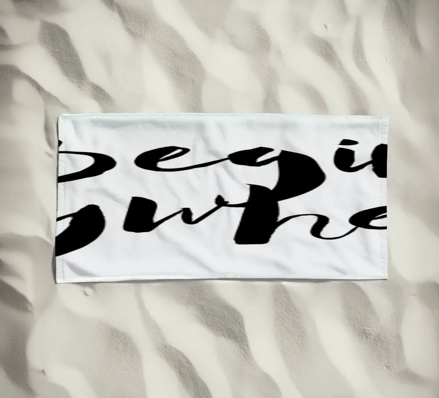 Begin Anywhere beach towel by Maria Kritzas