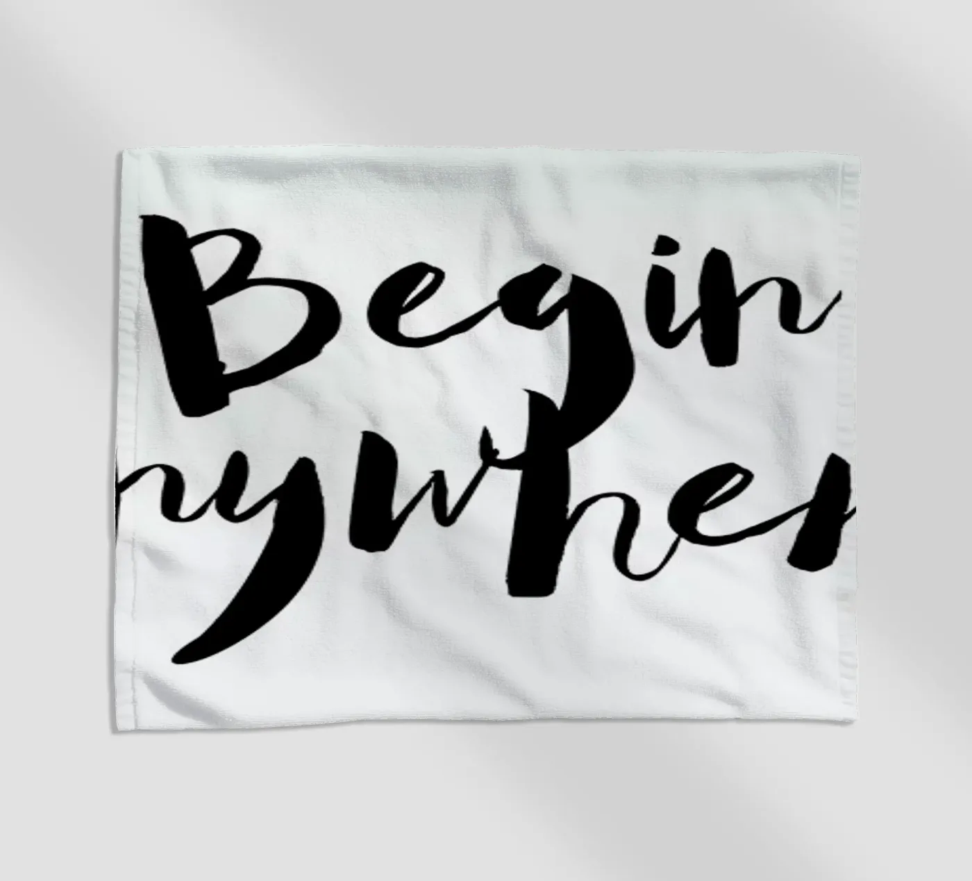 Begin Anywhere beach towel by Maria Kritzas