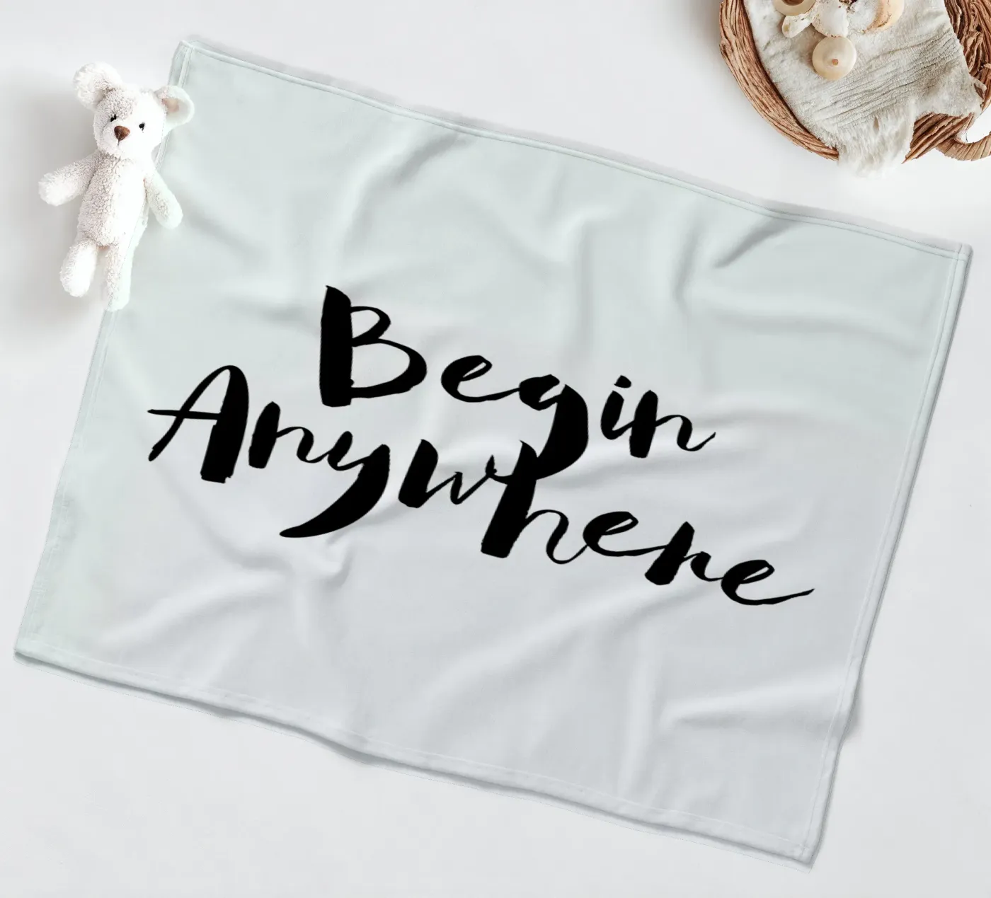 Begin Anywhere fleecedeken van Maria Kritzas