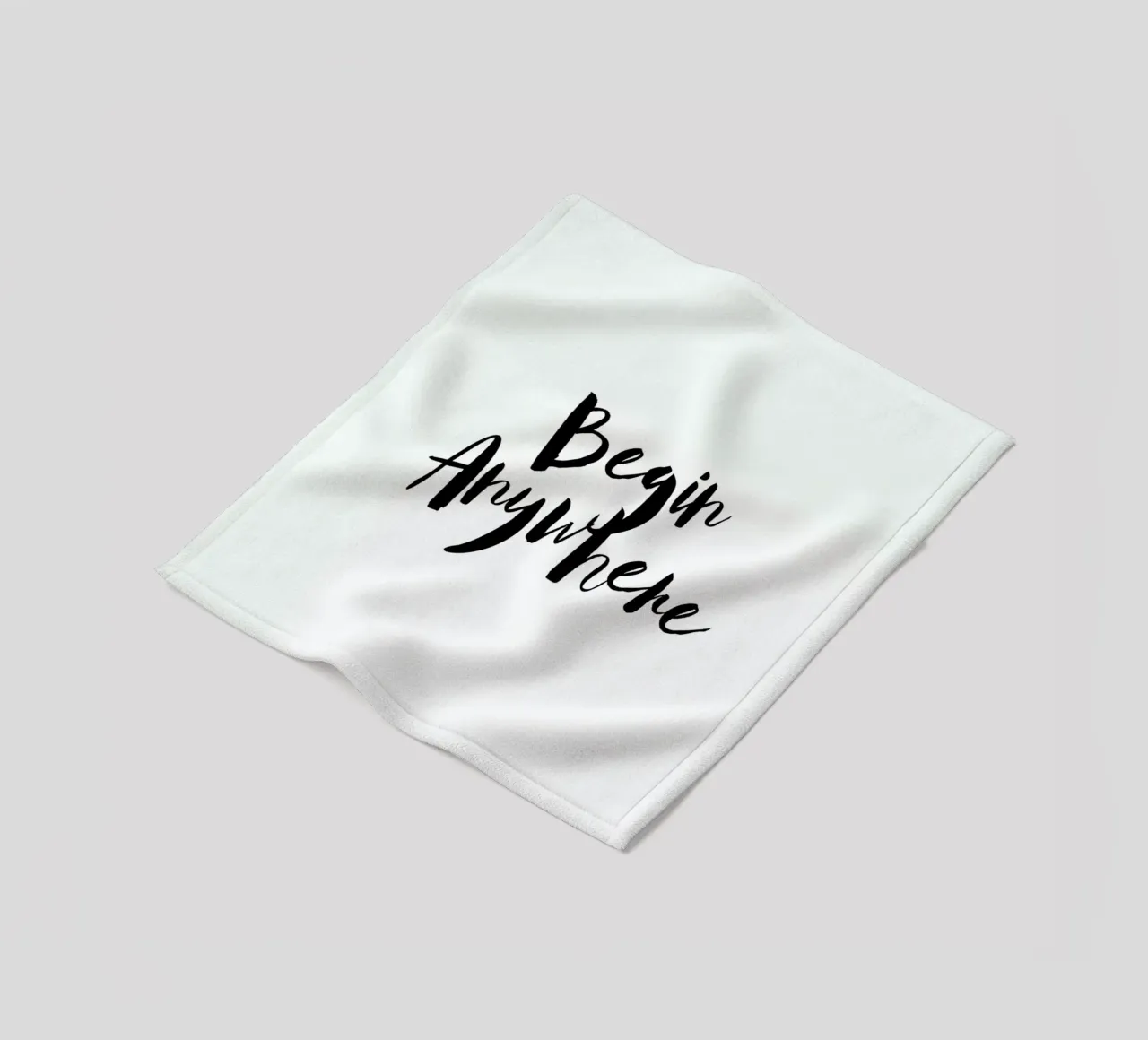 Begin Anywhere coperta in pile da Maria Kritzas