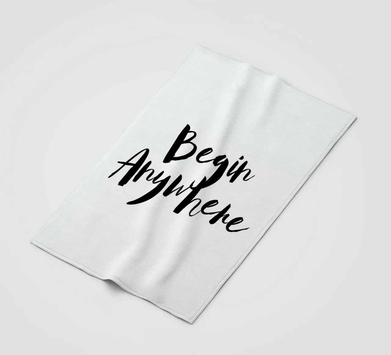 Begin Anywhere coperta in pile da Maria Kritzas