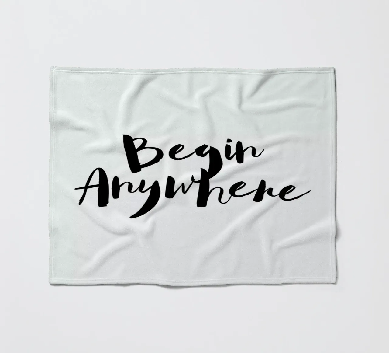 Begin Anywhere coperta in pile da Maria Kritzas