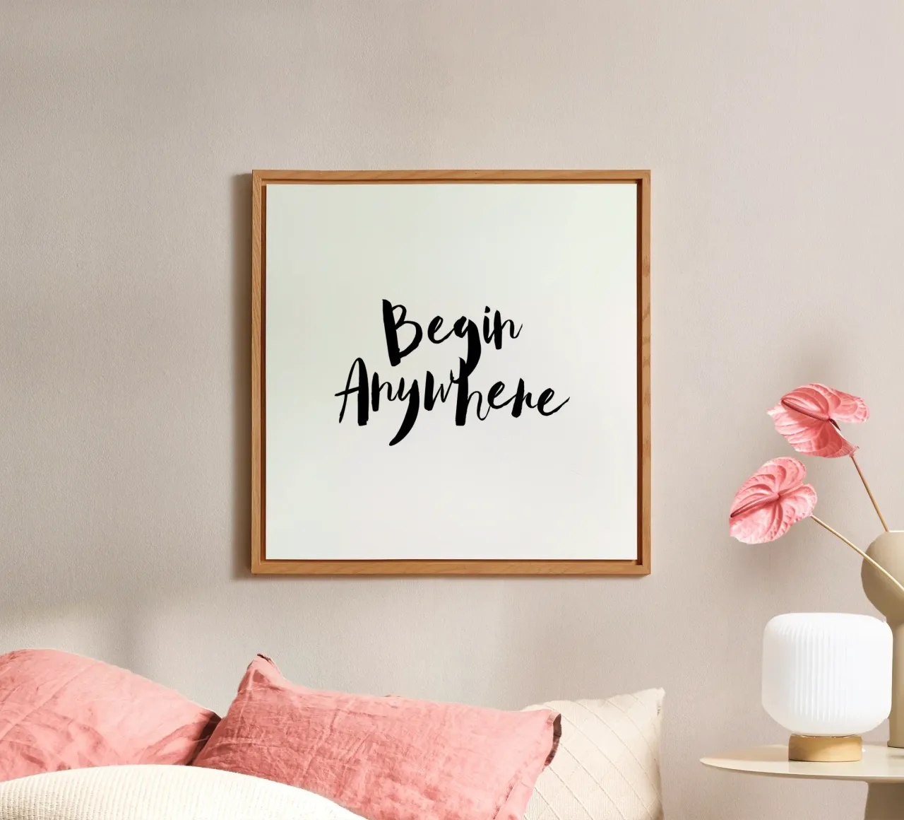 Begin Anywhere alluminio dibond da Maria Kritzas