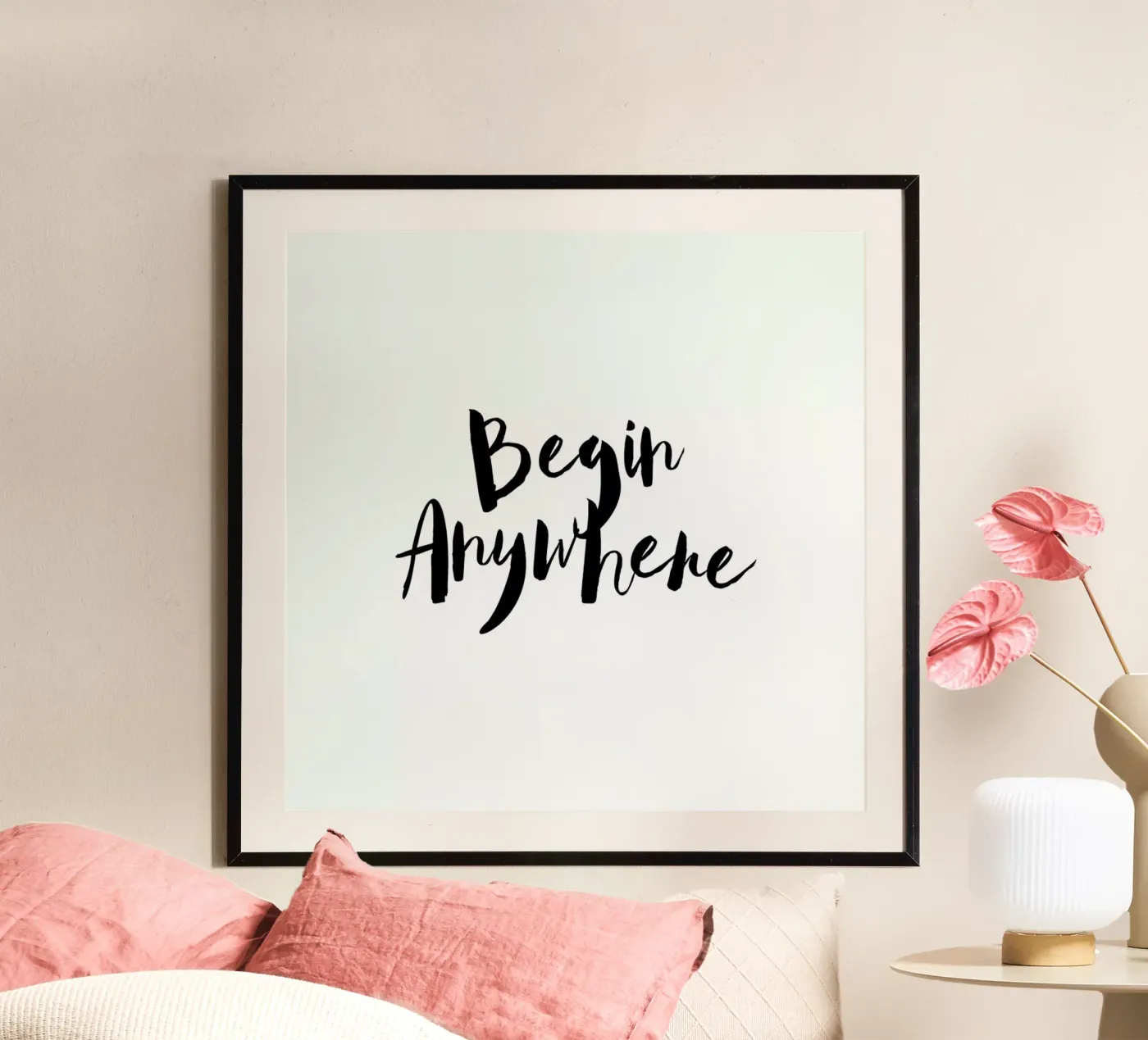 Begin Anywhere poster by Maria Kritzas