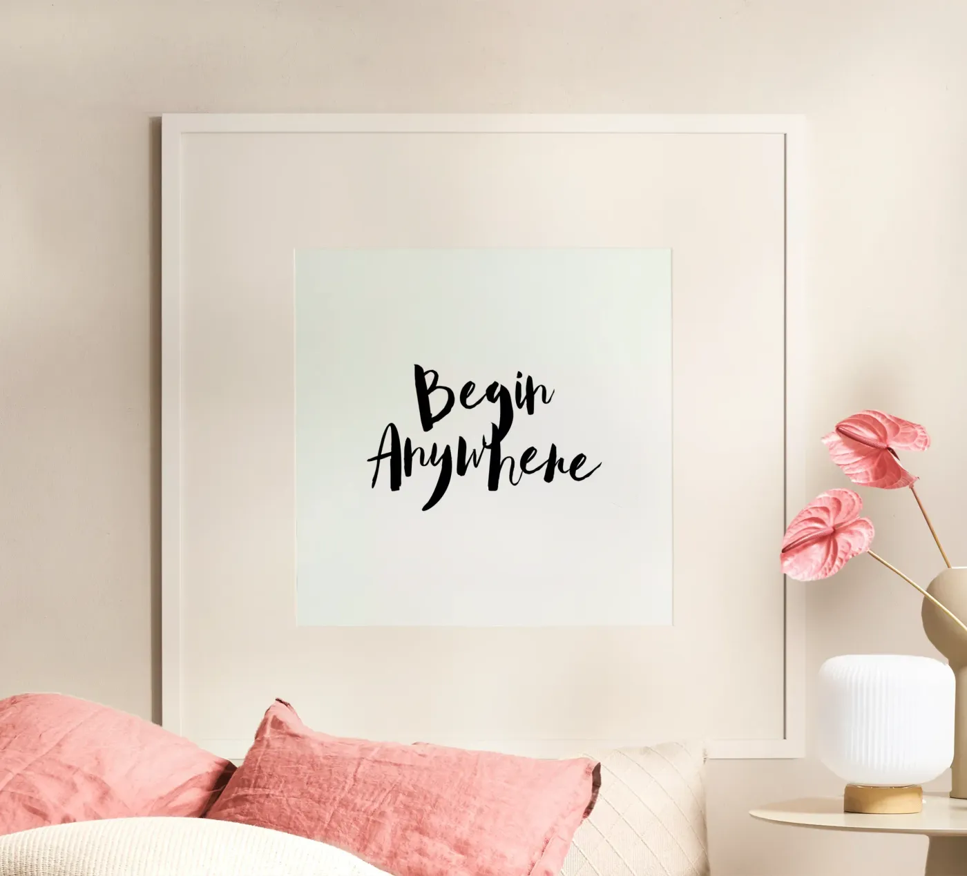 Begin Anywhere poster by Maria Kritzas