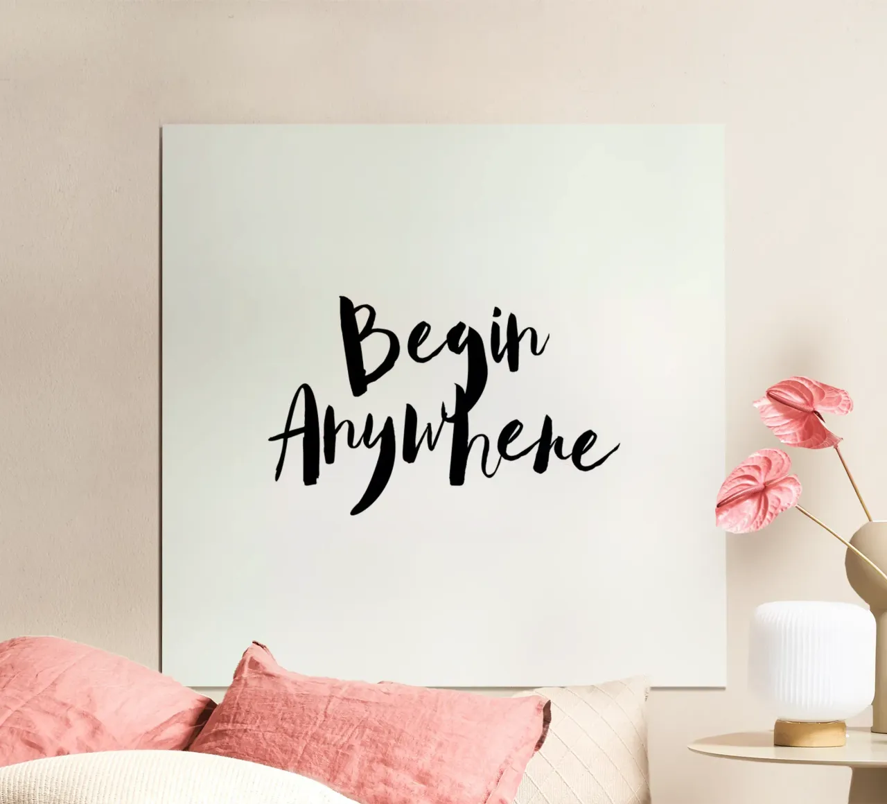 Begin Anywhere poster da Maria Kritzas