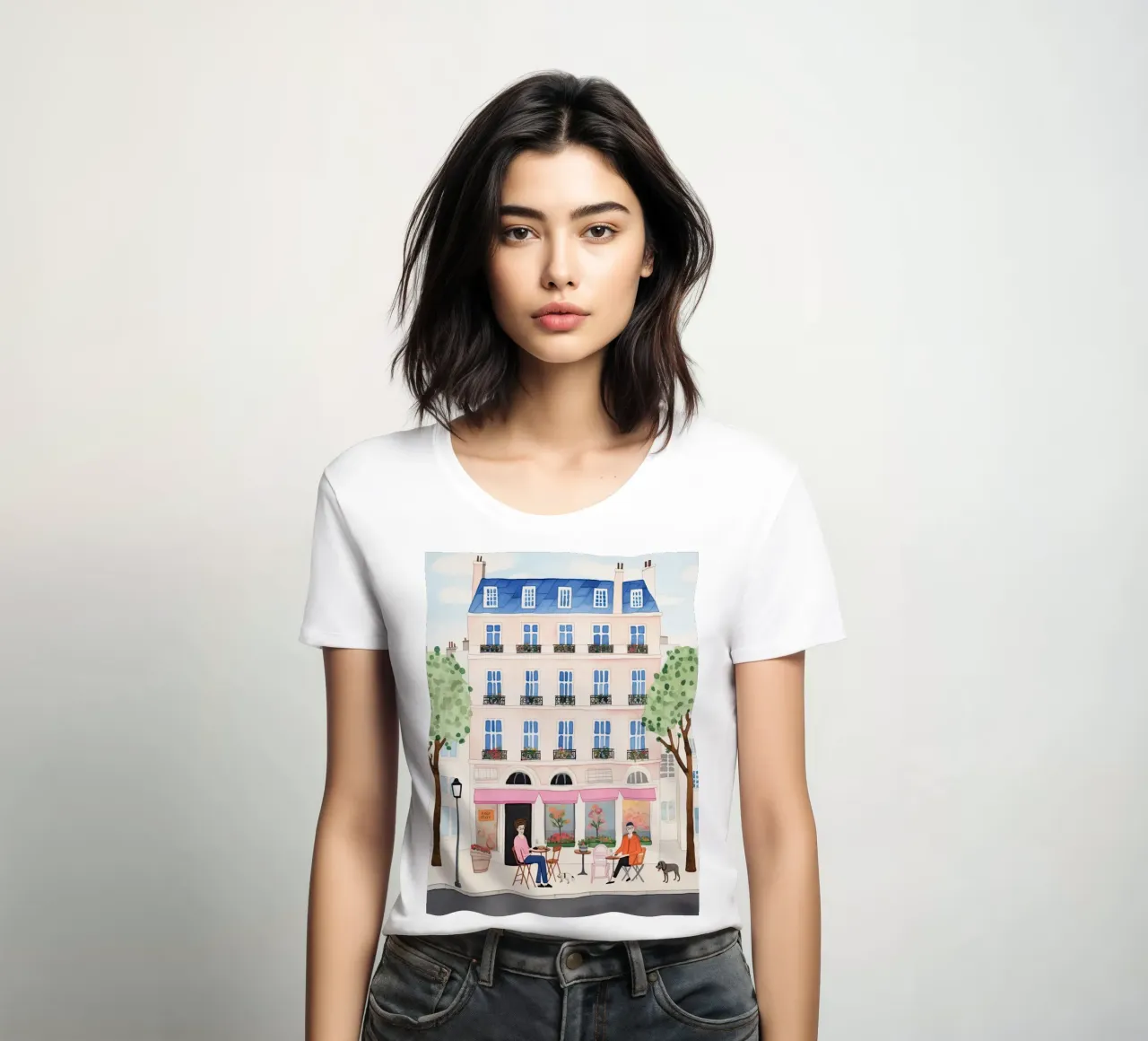 Parisian Style women's fitted t-shirt by DaarbyN