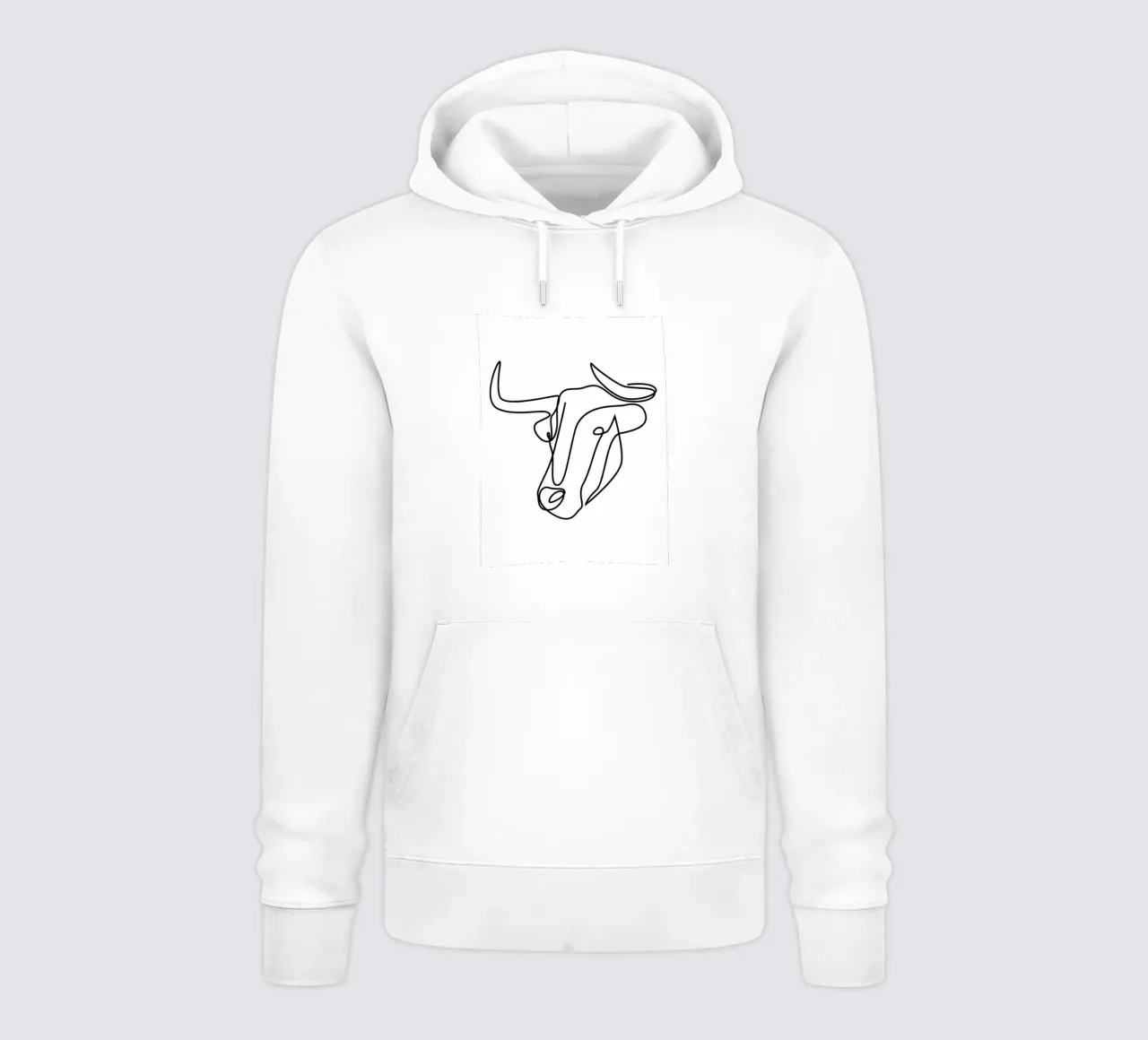 Hillbilly - one line bull felpa con cappuccio da Addillum