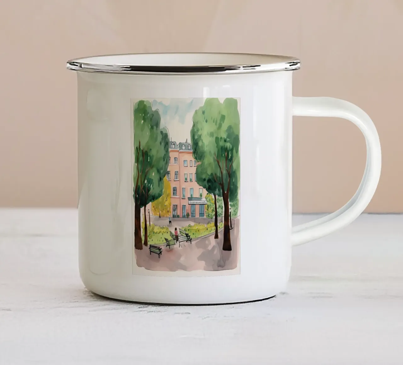 Oasi urbana tazza in smalto da DaarbyN