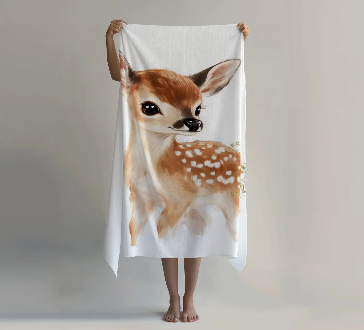 Young Deer telo mare da treechild