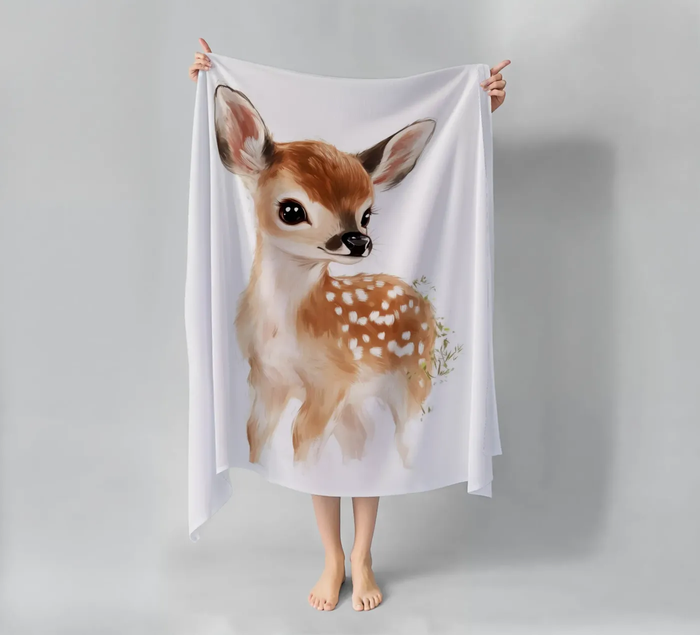 Young Deer telo mare da treechild