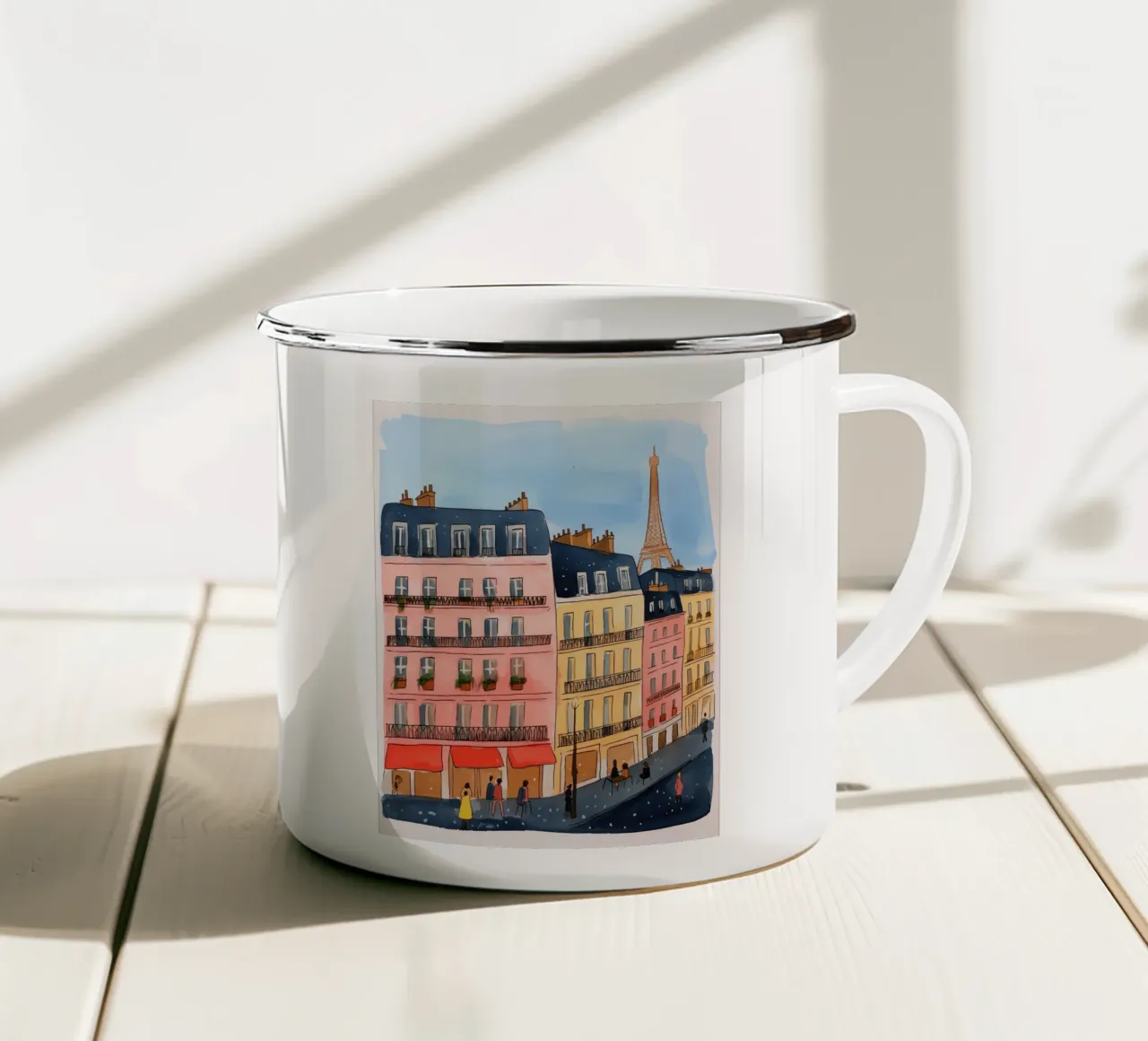 Città delle luci tazza in smalto da DaarbyN