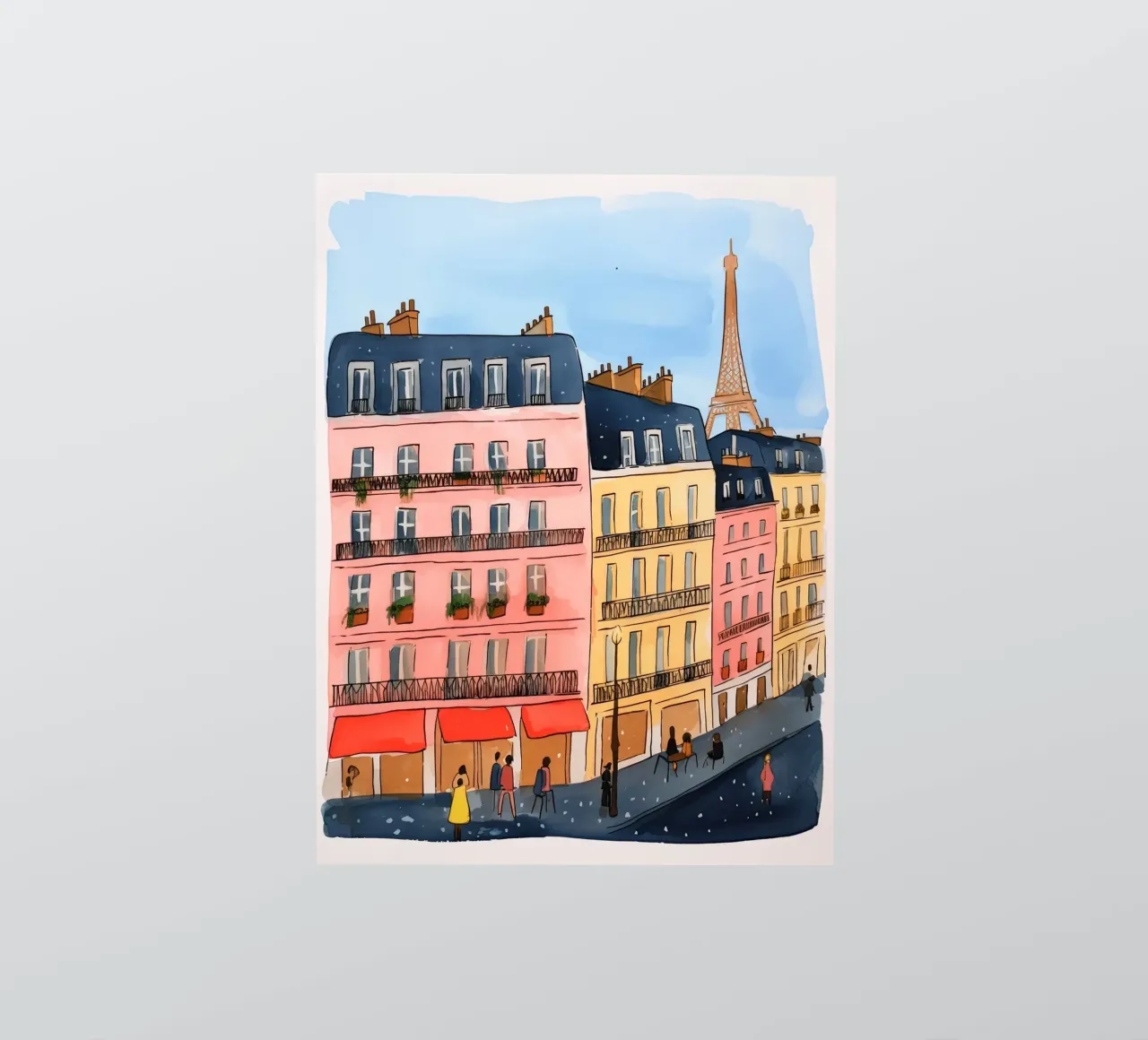 La ville des lumières autocollant de DaarbyN