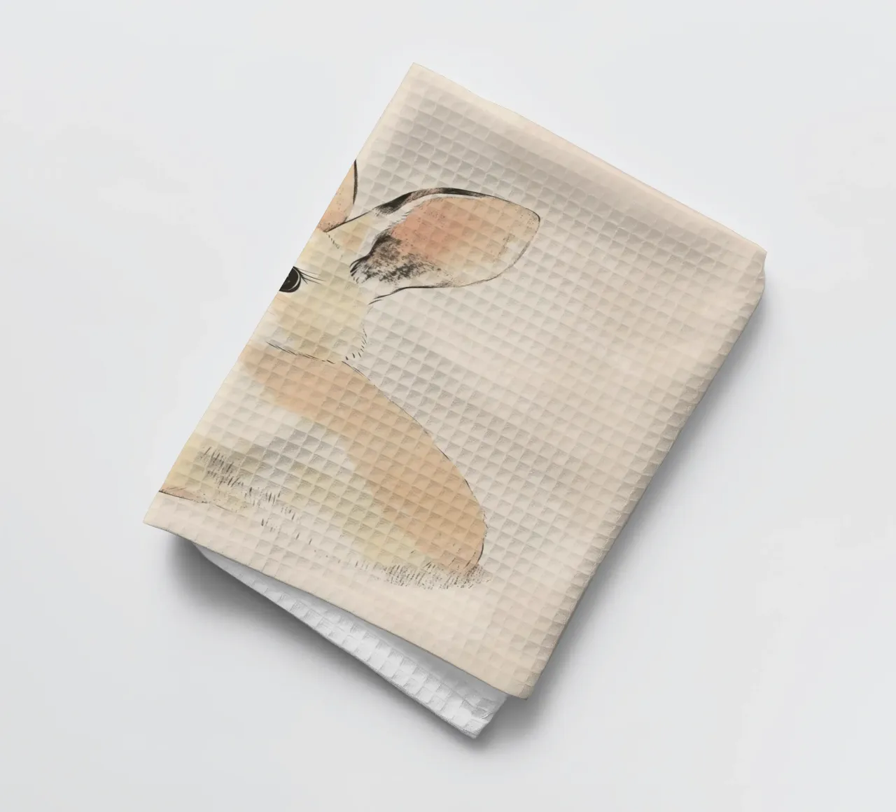 Young Bunny tea towel by treechild