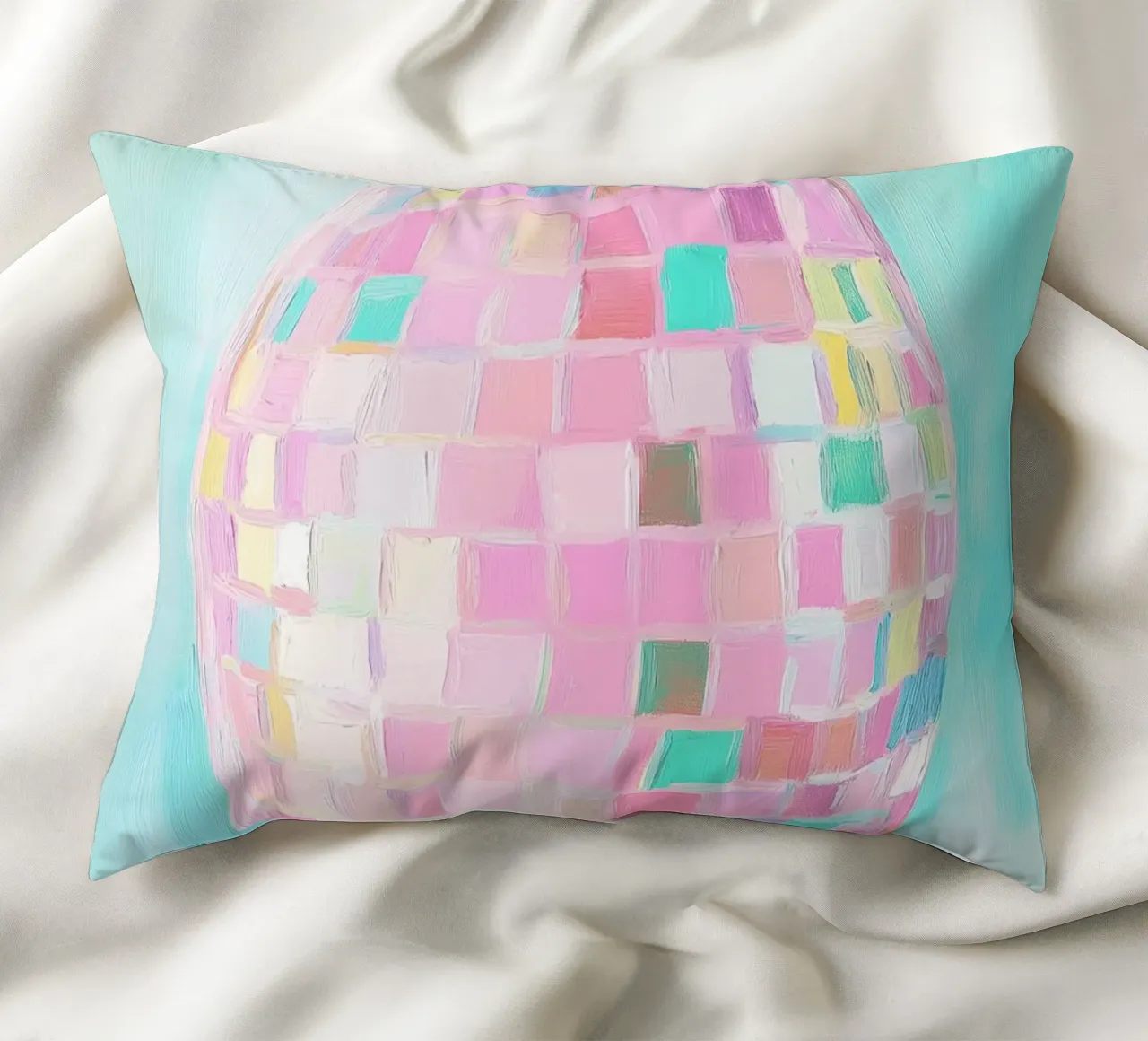 Disco Pastel Dreams cuscino da Carinaprint