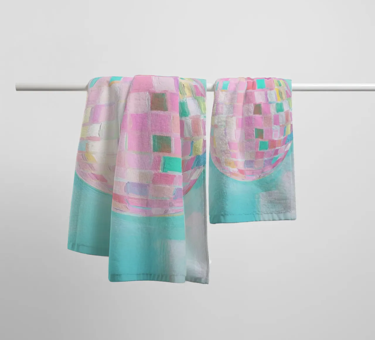 Pastel Dreams disc towel by Carinaprint