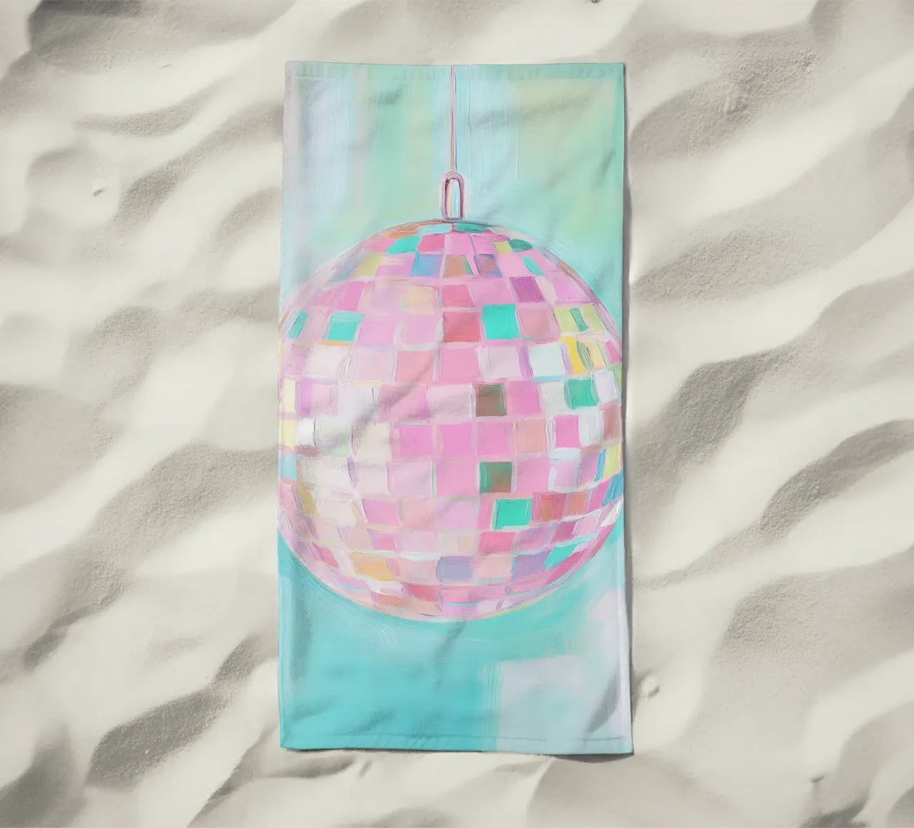 Disco Pastel Dreams telo mare da Carinaprint