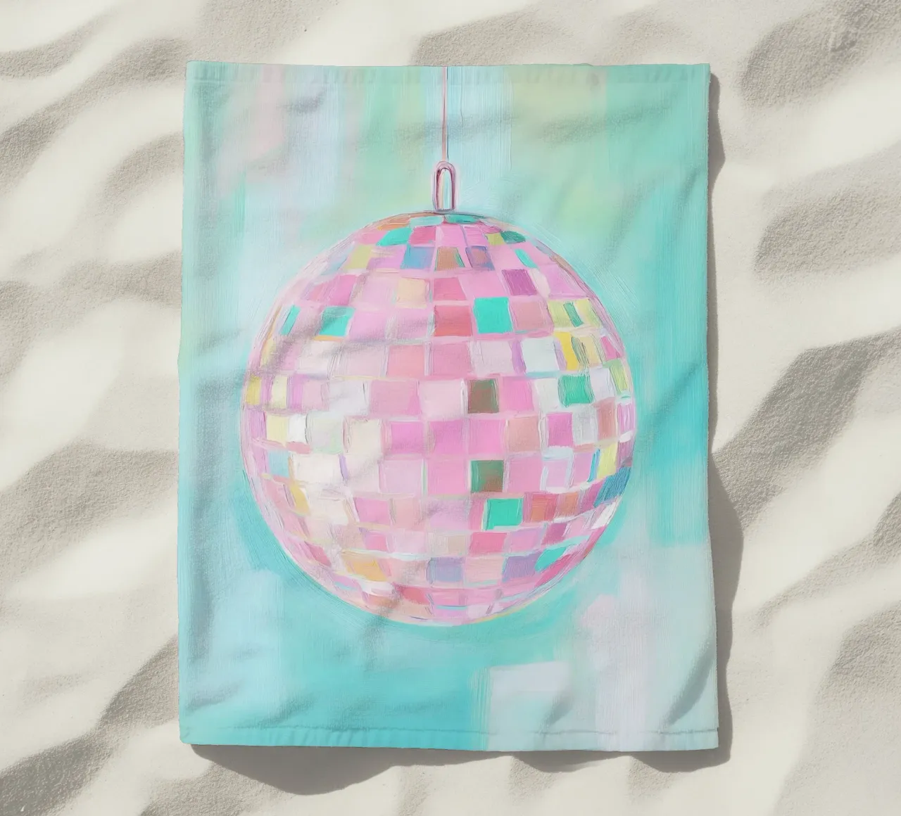 Disco Pastel Dreams telo mare da Carinaprint