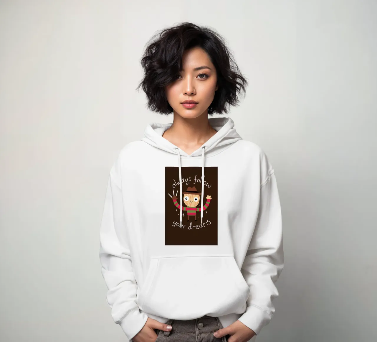 Always Follow Your Dreams felpa con cappuccio da DinoMike