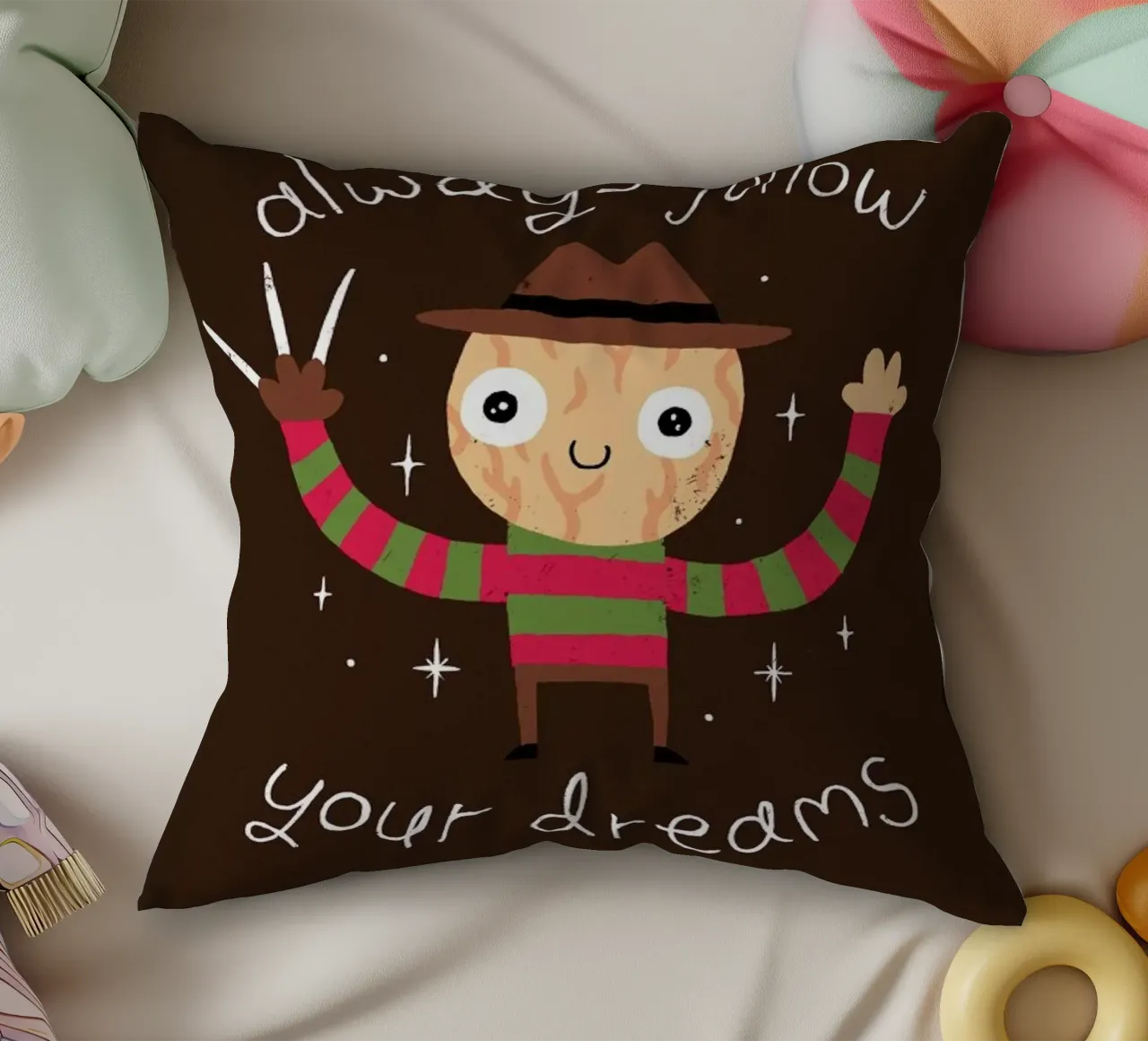 Always Follow Your Dreams cuscino da DinoMike